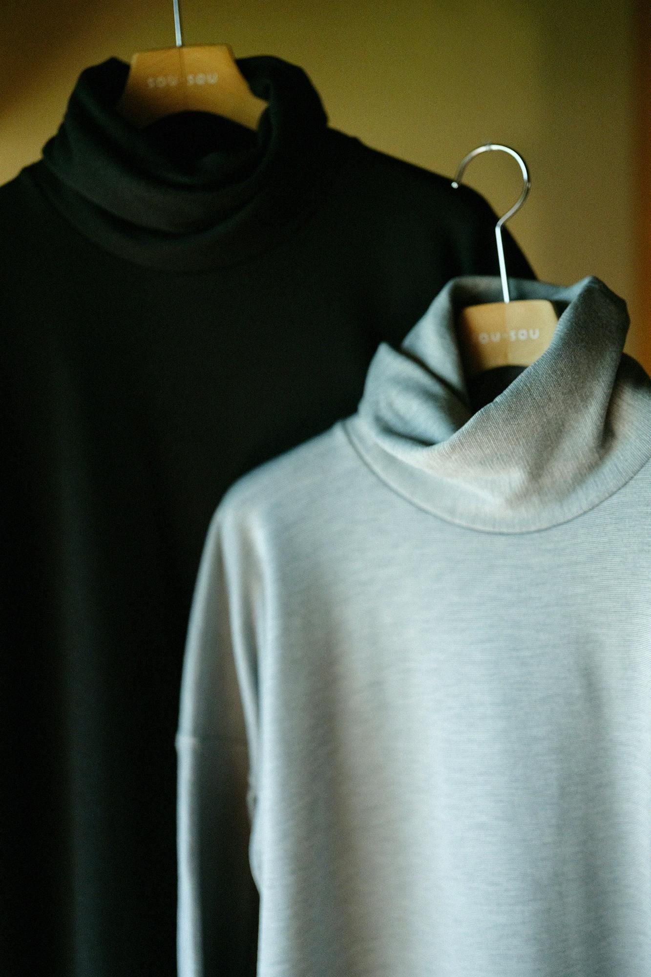 【預購】Soft Thermo(R) 內起絨高領長袖連身裙 超長版/黑色(※預計於12月9日左右發貨)