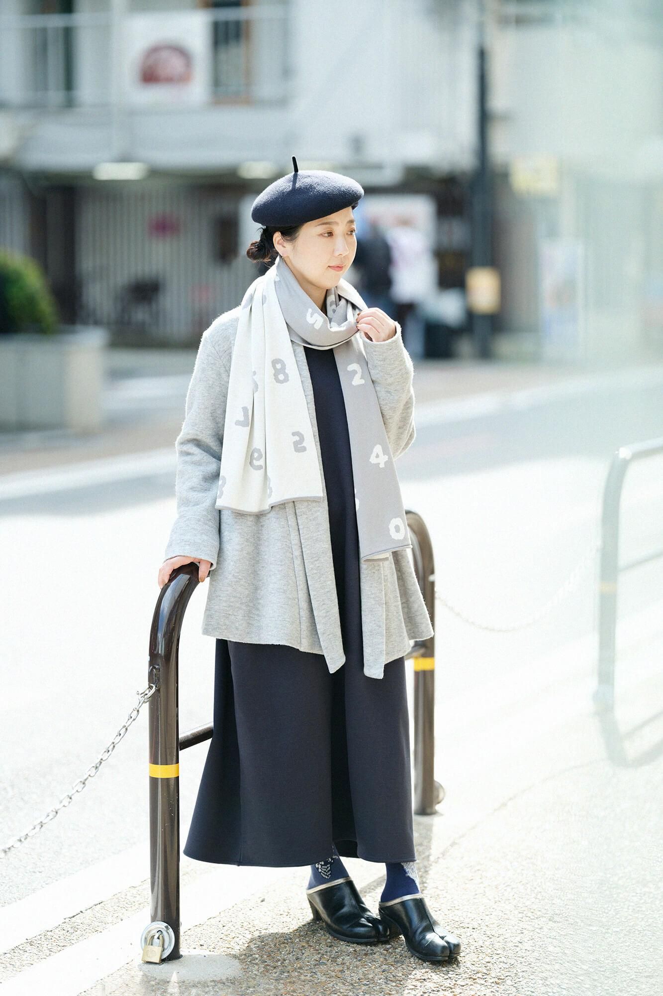 【預購】Soft Thermo(R) 內起絨船領 長袖連身裙 超長版/暗藍色(※預計於12月9日左右發貨)