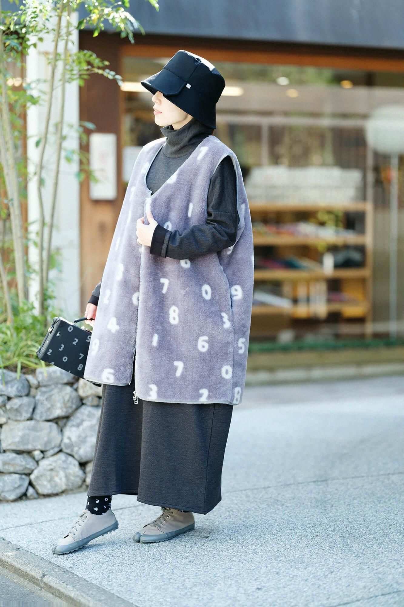 SOU・SOU×羅曼司小杉 毛毯 長背心/SO-SU-U十數