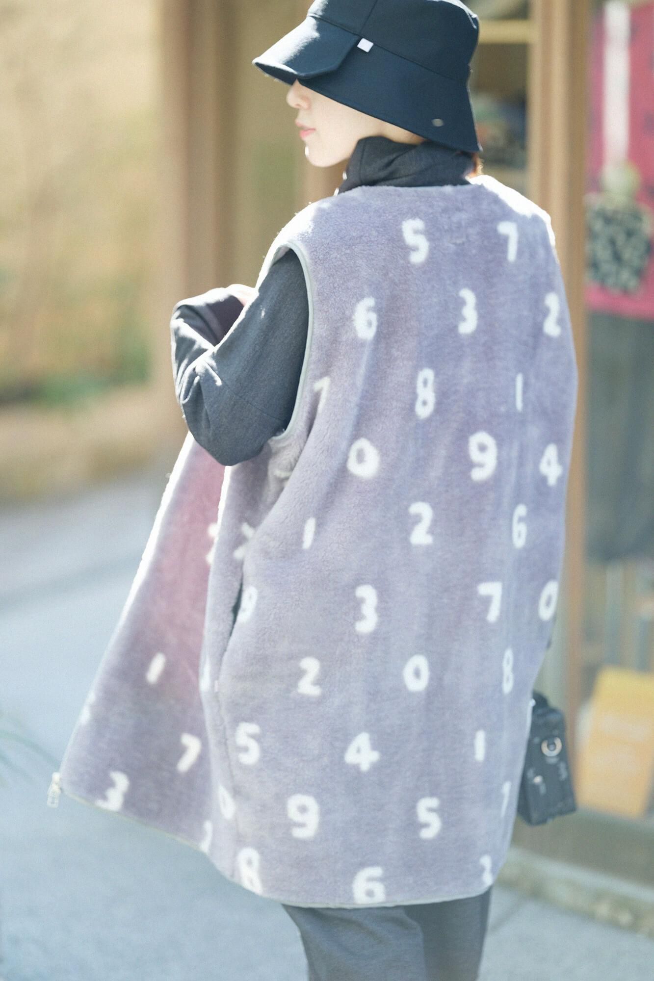 SOU・SOU×羅曼司小杉 毛毯 長背心/SO-SU-U十數