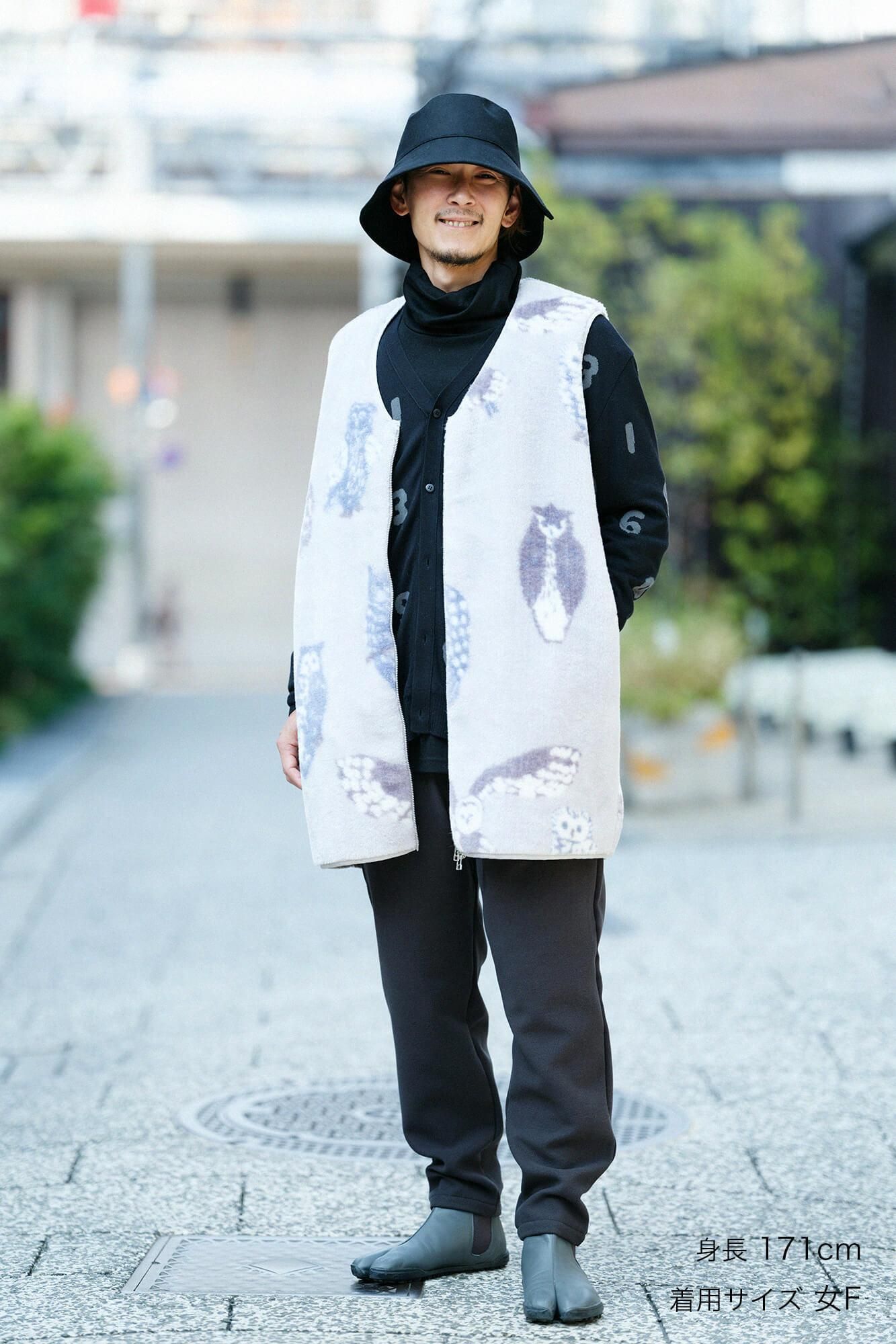 SOU・SOU×Romance Kosugi Decke Tunika Weste/Eule