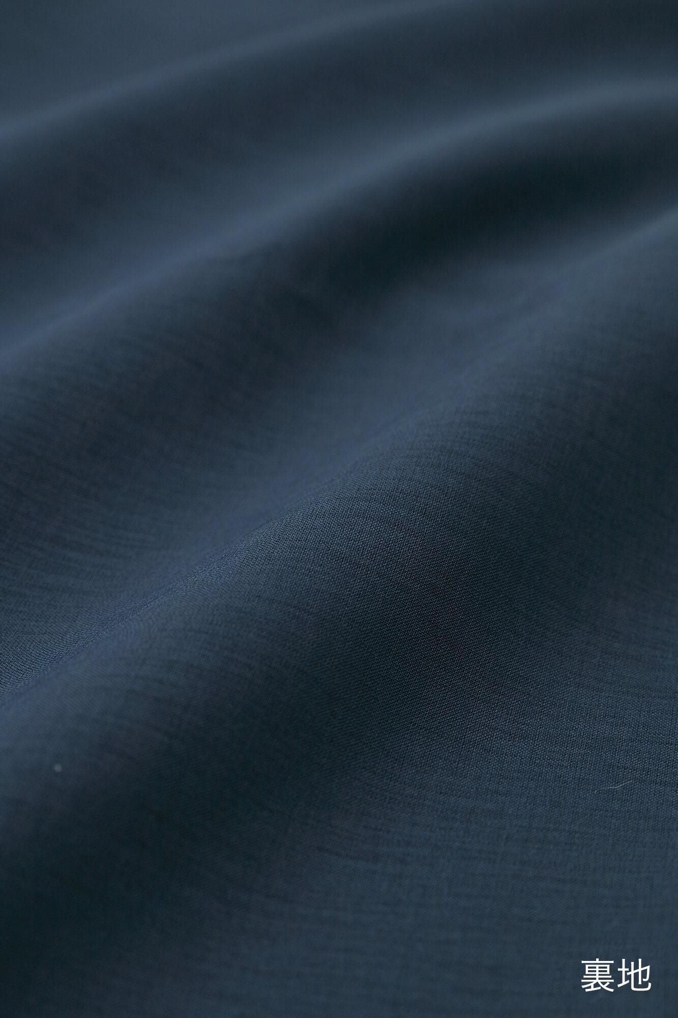 ハウンドトゥースチェック ロングスリーブチュニック/灰青(はいあお)