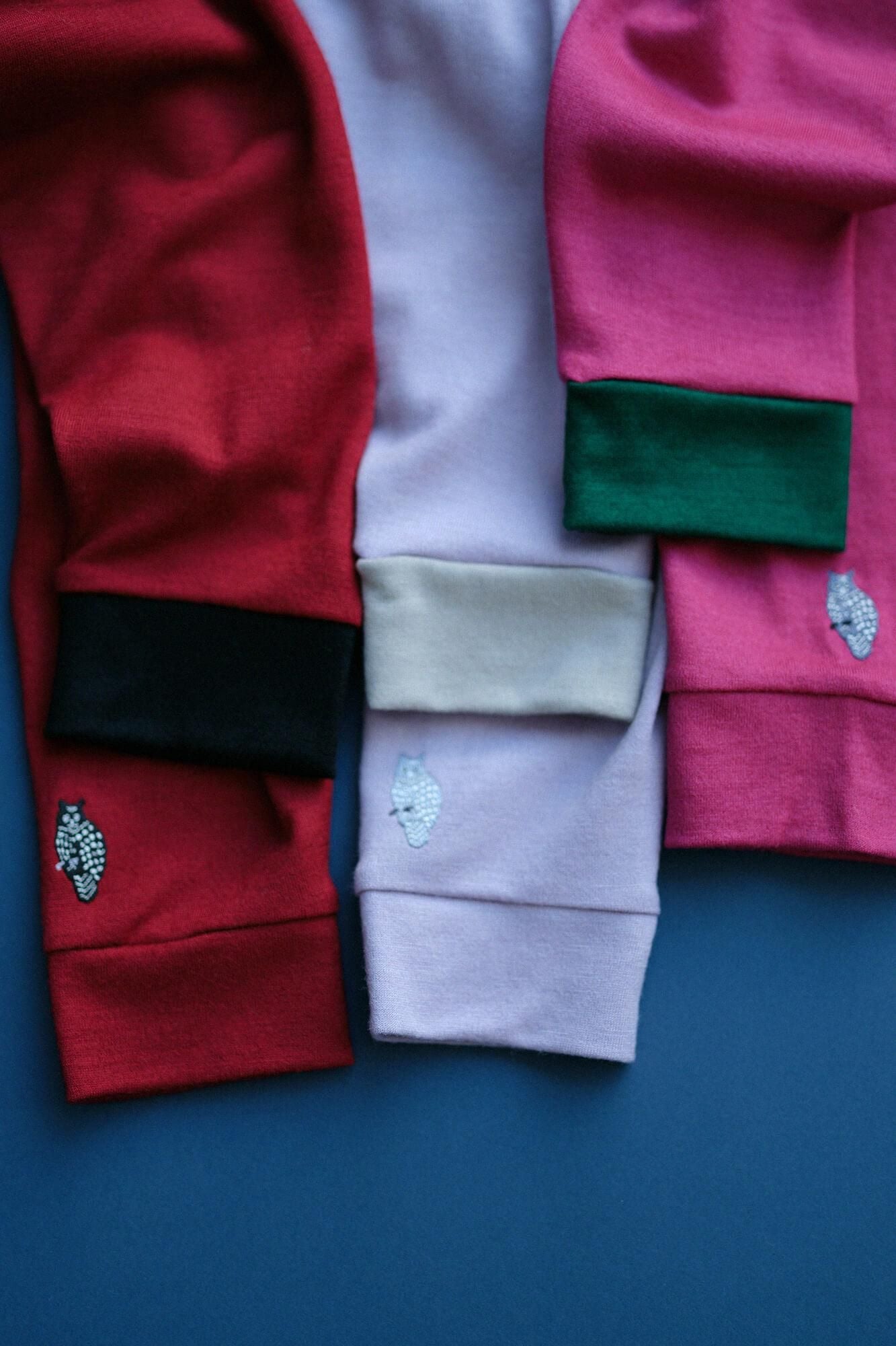 【預購】平針織 可洗羊毛 造型高領L/S長版上衣/深紅色(※預計於12月9日左右發貨)