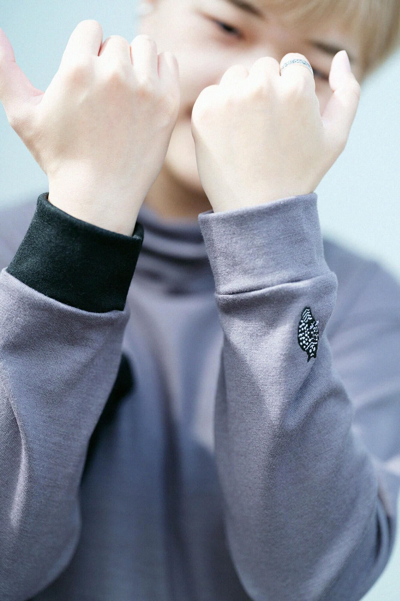 【預購】平針織 可洗羊毛 造型高領L/S長版上衣/灰炭色(※預計於12月9日左右發貨)