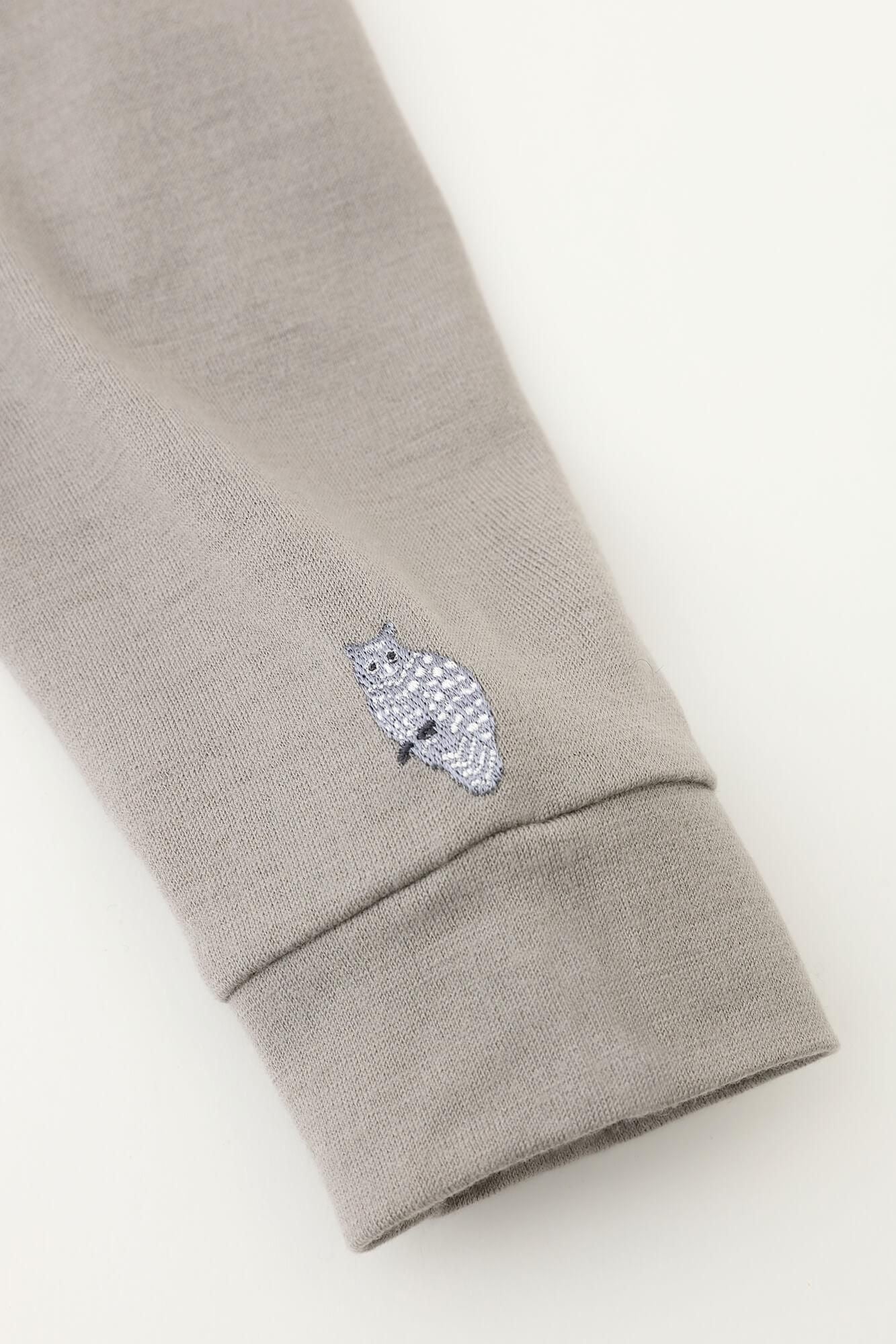 【預購】平針織 可洗羊毛 造型高領L/S長版上衣/棕灰色(※預計於12月9日左右發貨)