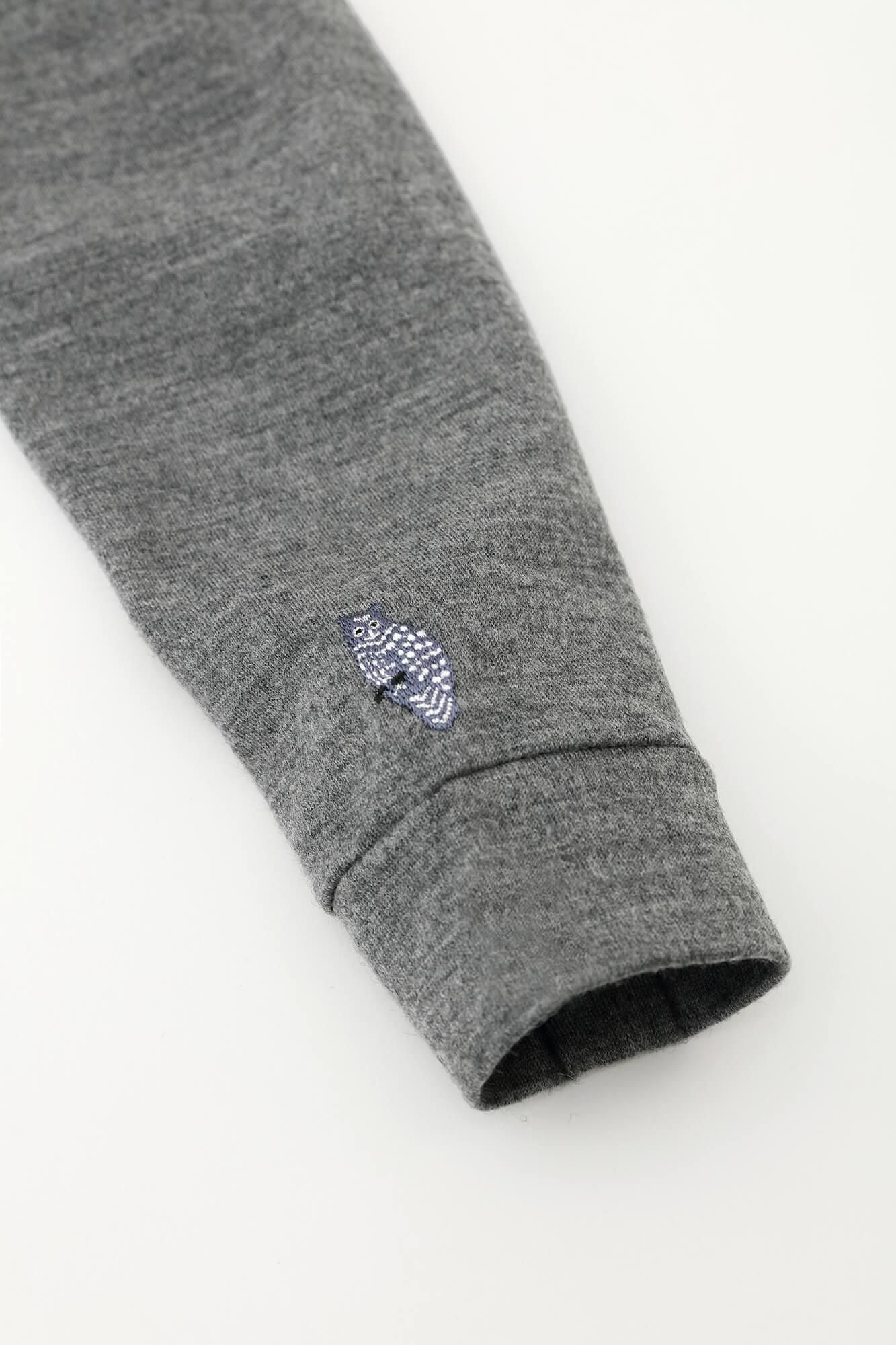 【預購】平針織 可洗羊毛 造型高領L/S長版上衣/深灰色(※預計於12月9日左右發貨)