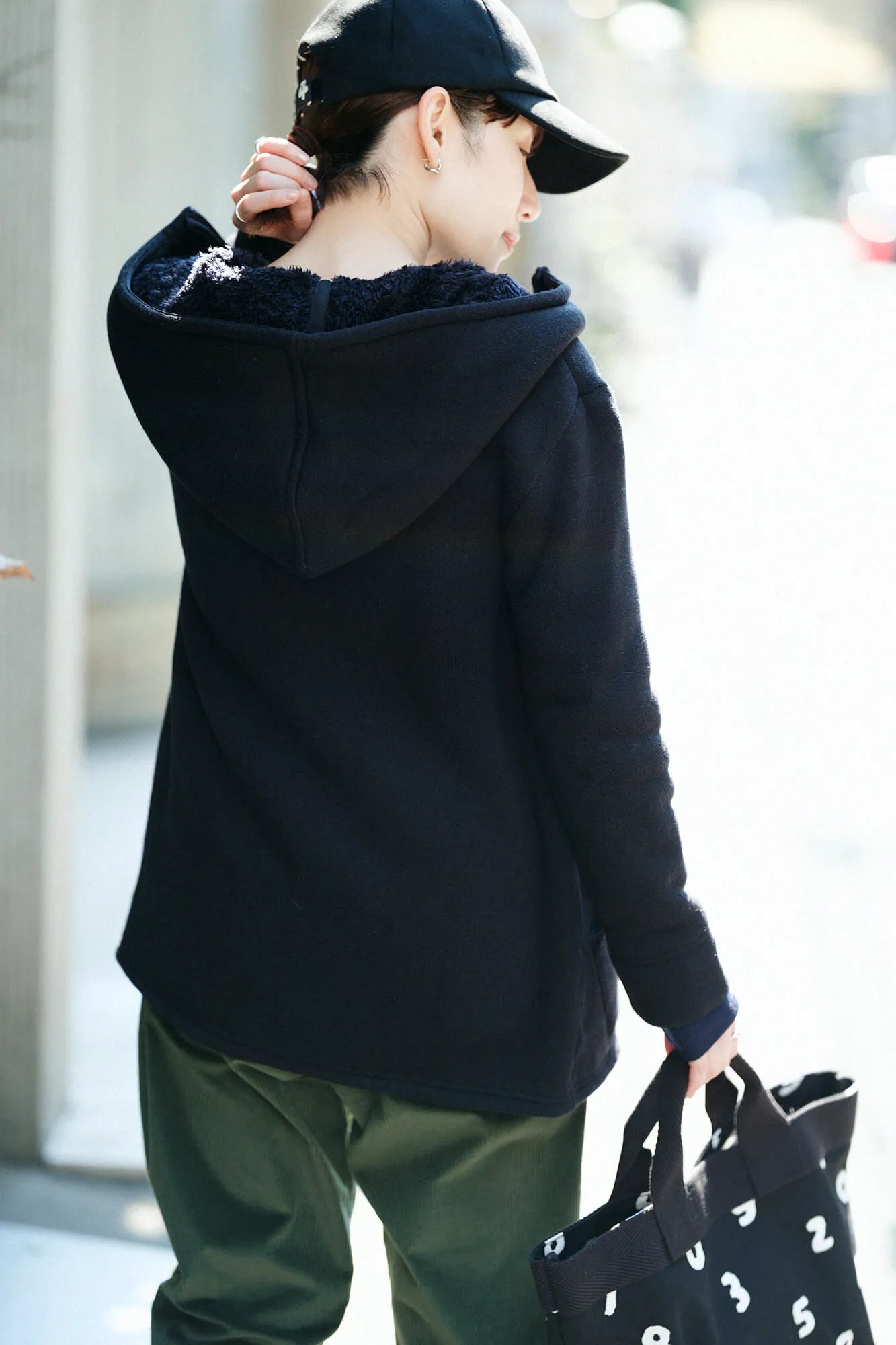 フェイクヌバック キャップ/ブラック×SO-SU-U昆(こん)