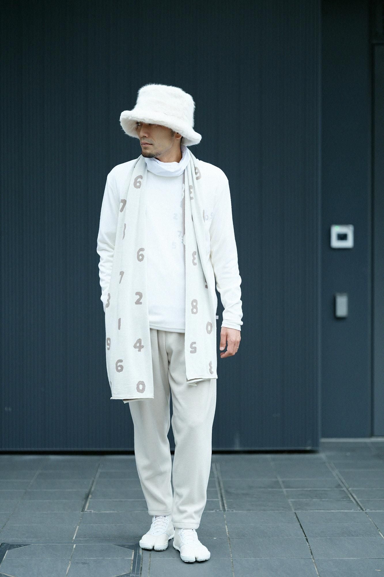 ウォッシャブルウール天竺 長袖ポケットTシャツ/鳥の子色(とりのこいろ)