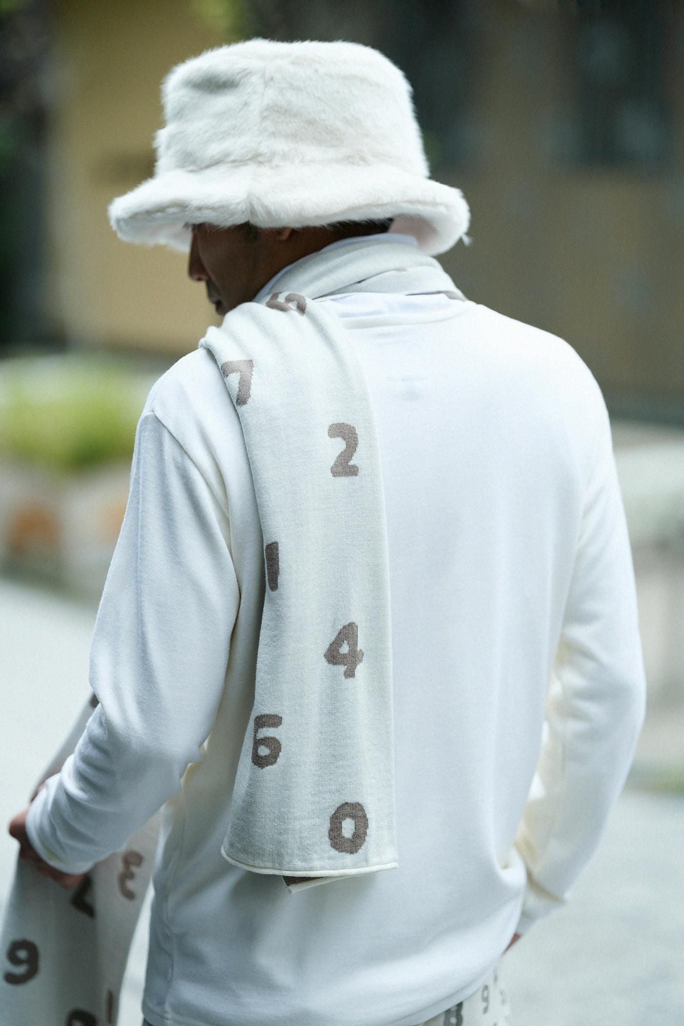 ウォッシャブルウール天竺 長袖ポケットTシャツ/鳥の子色(とりのこいろ)