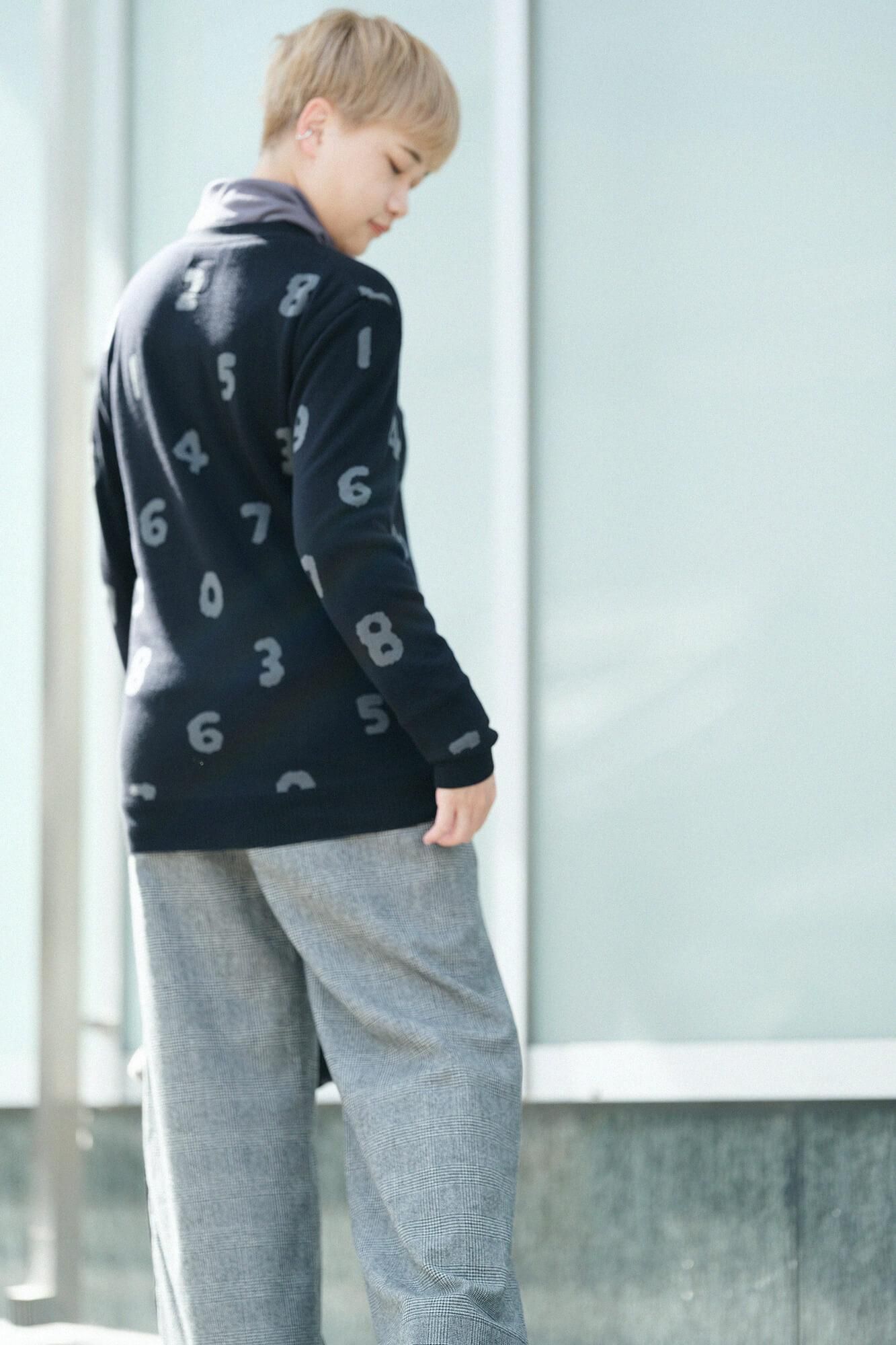 【預購】Super 140's 緹花針織外套/SO-SU-U十數 黑色(※預計於12月9日左右發貨)