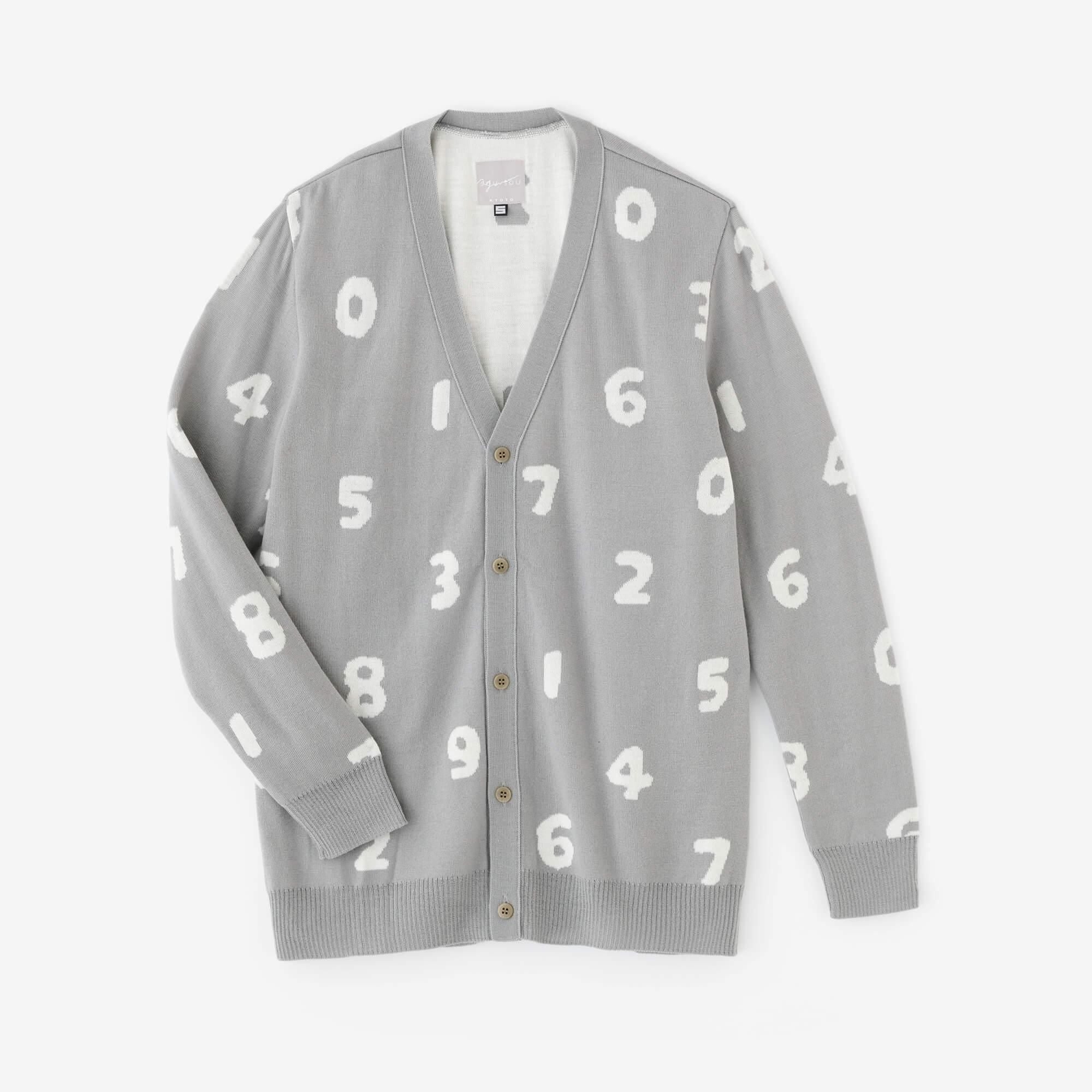 슈퍼 140의 자카드 가디건/SO-SU-U 쥐 (Snezu)