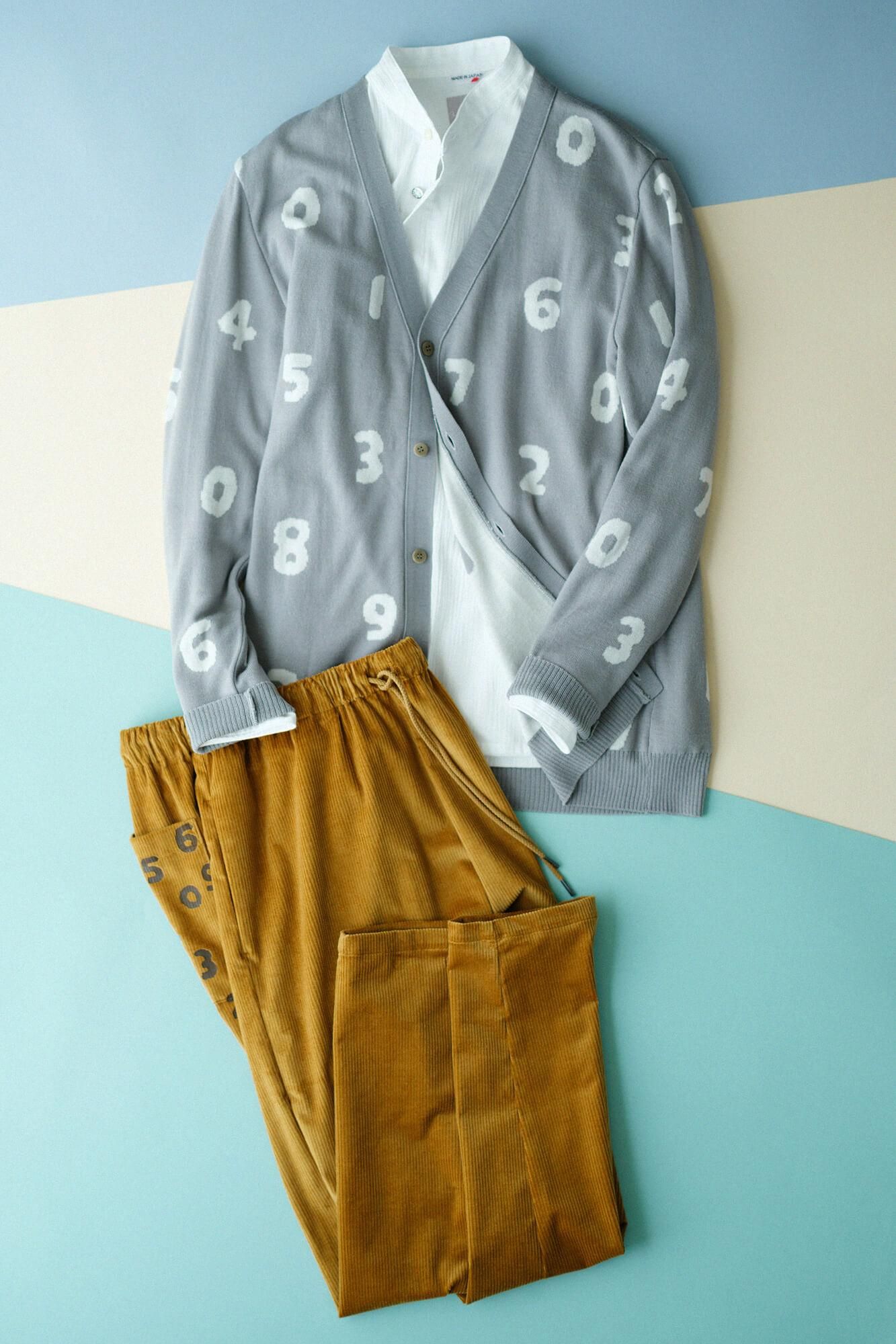 슈퍼 140의 자카드 가디건/SO-SU-U 쥐 (Snezu)