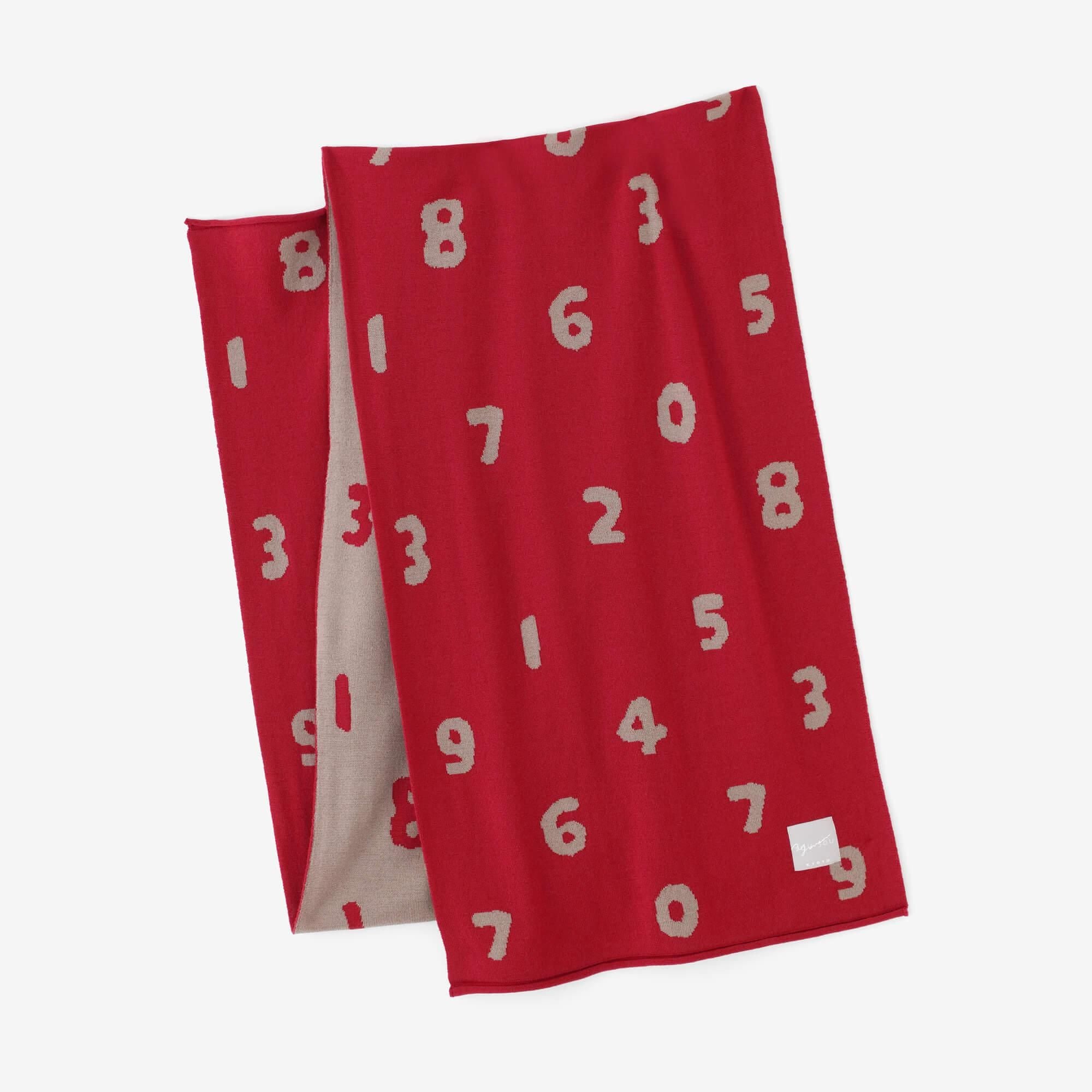 超级140年代的jacquard围巾/so-su-u灰色