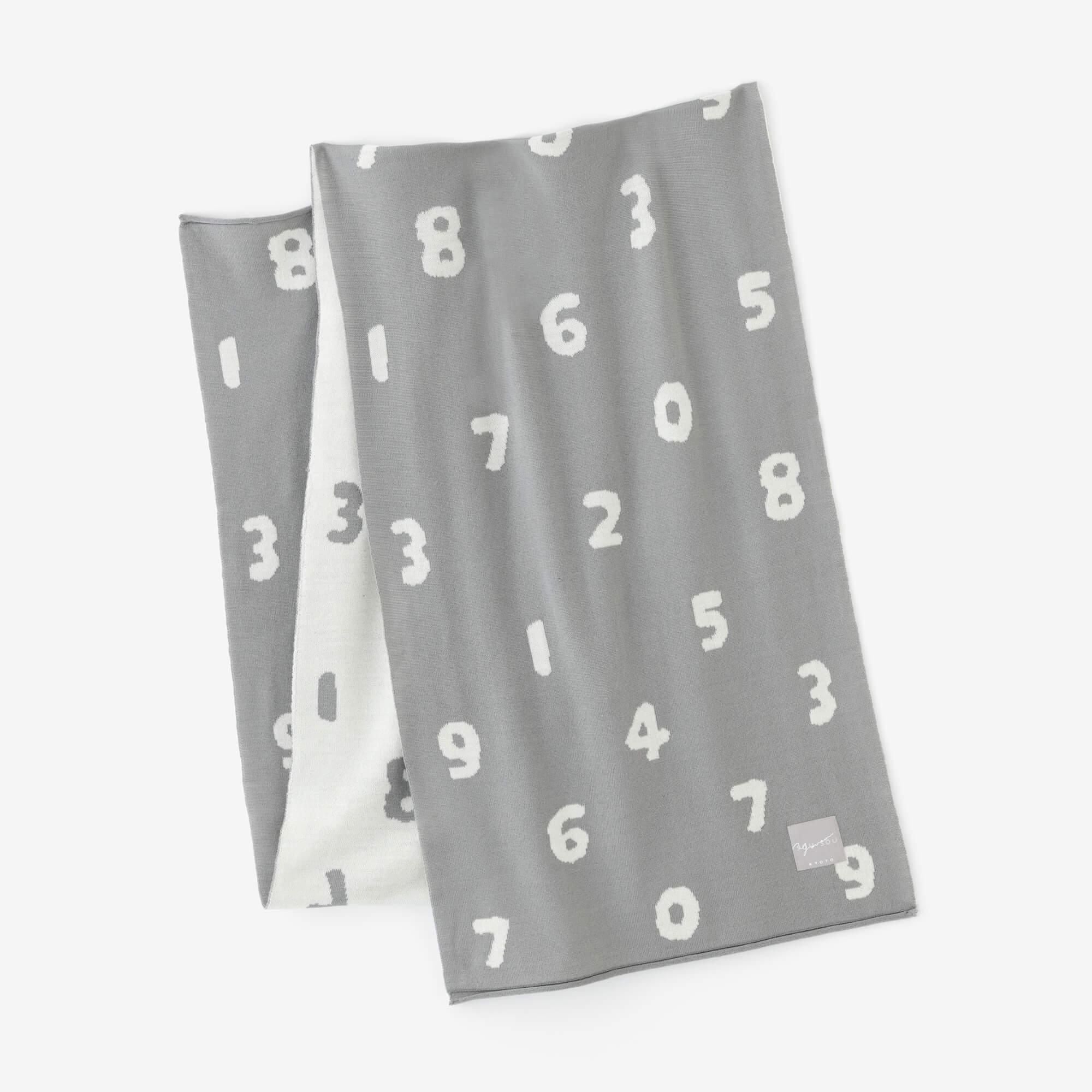 Super 140's Jacquard Muffler / SO-SU-U Grey