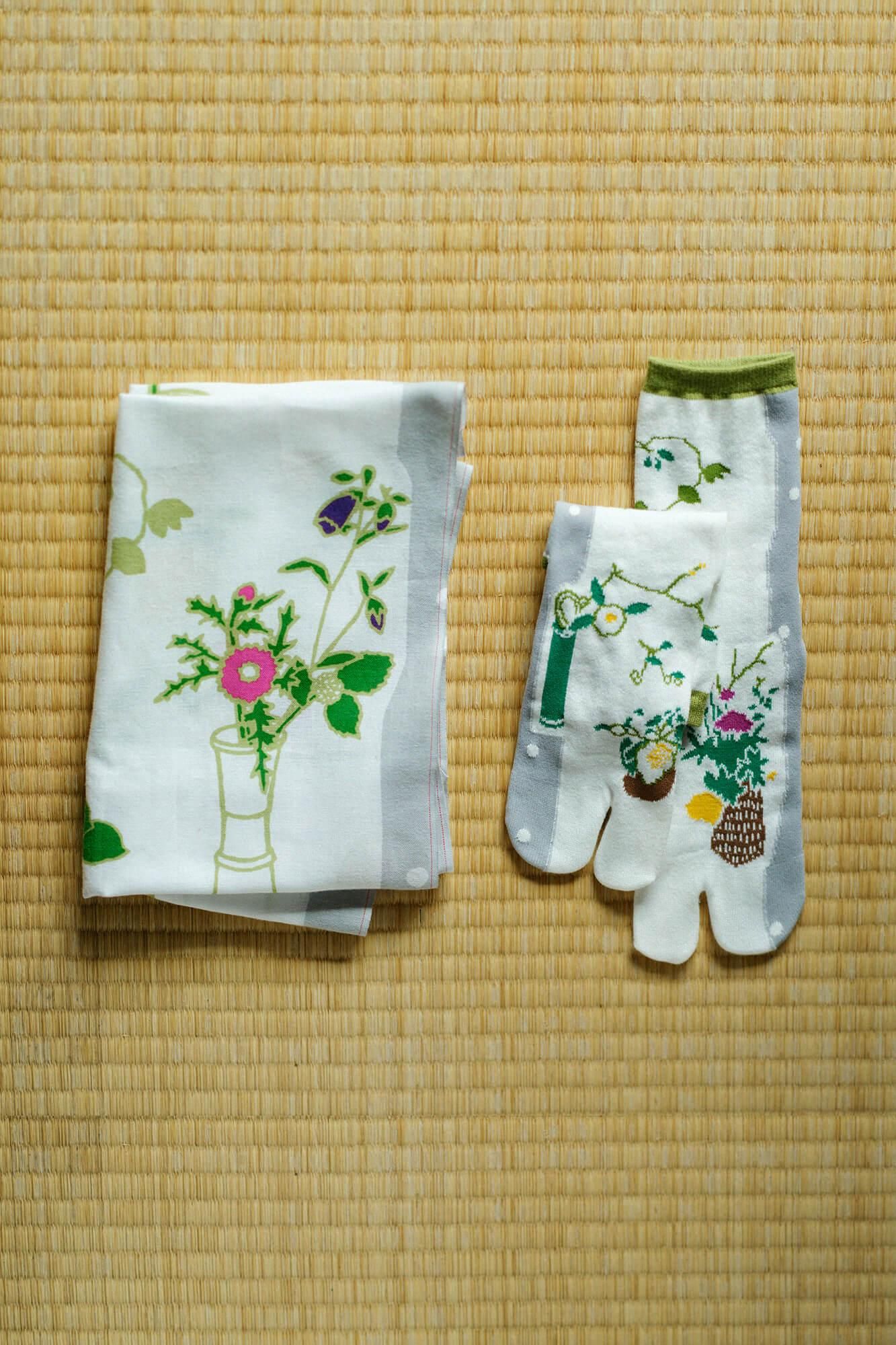 ISE Cotton Textile Tenugui / Chabana