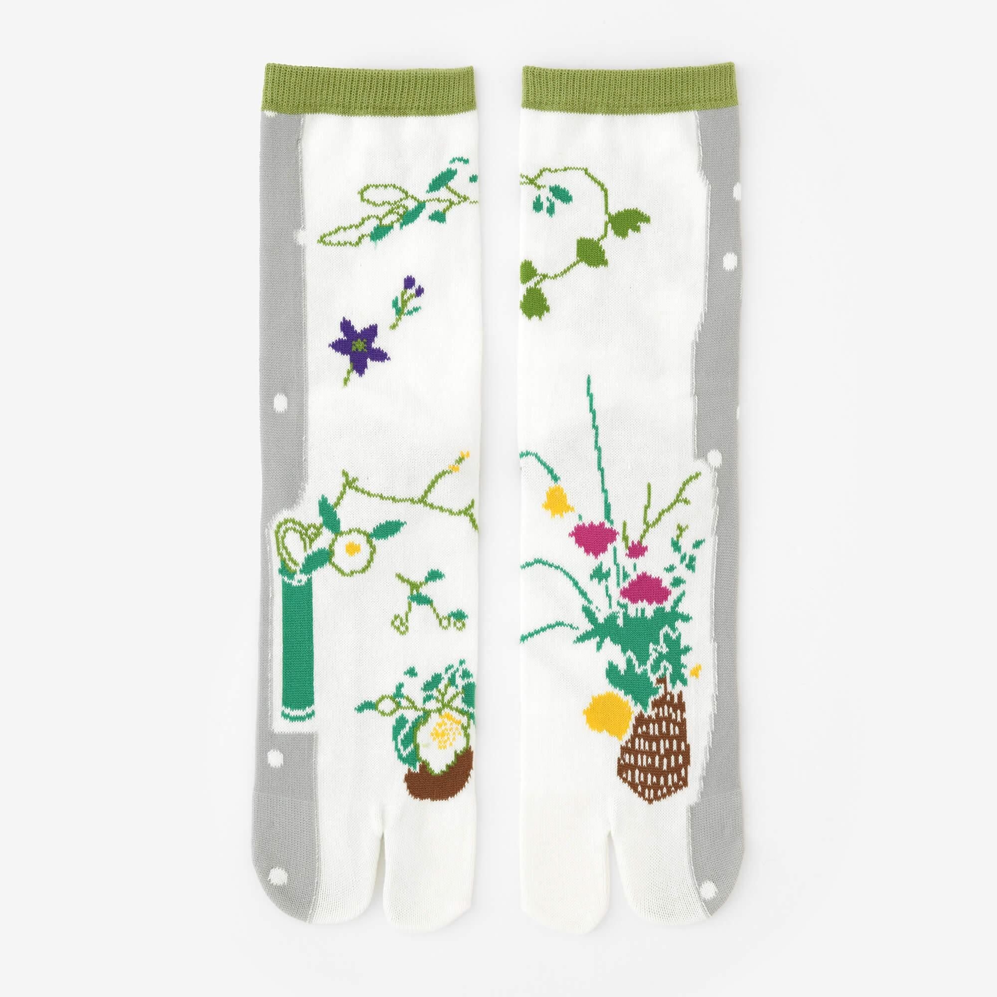 Tabi Socks (Mid-calf)/Chabana【Men・Women】