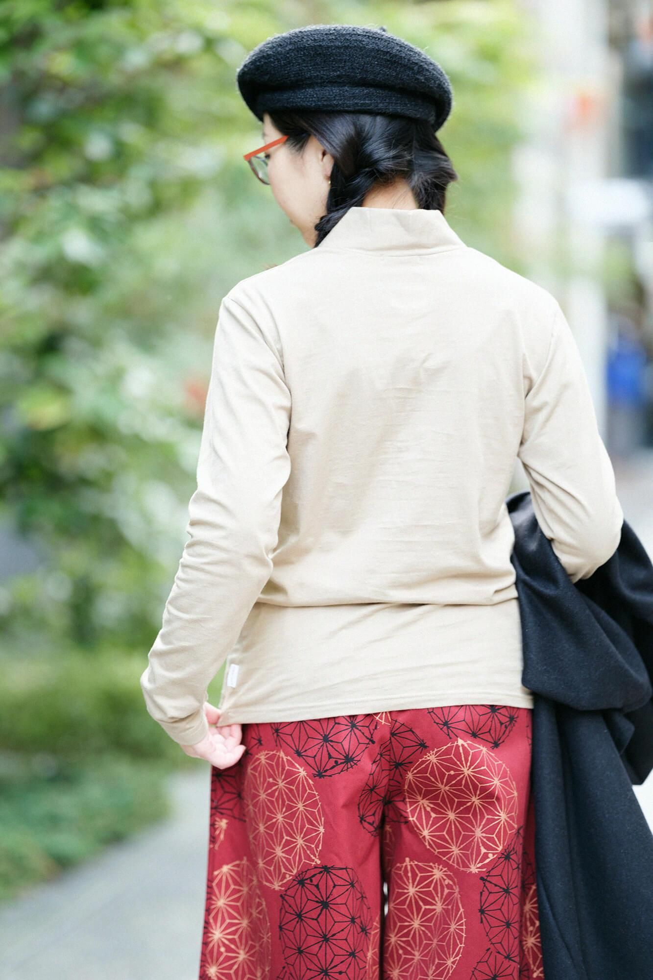 Corcoran Seba Fubi Kimono Collar Shirt Nukiemon / Light Yellowish Beige