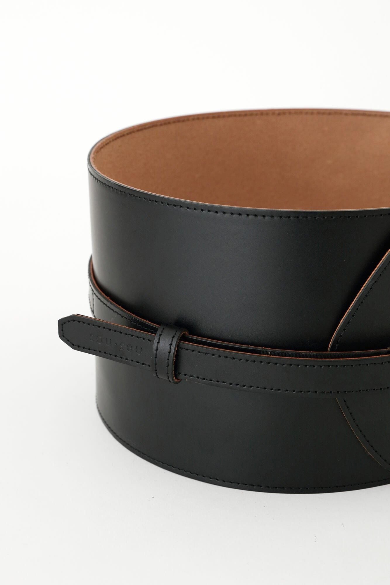 Leather Obi Belt / Black 2