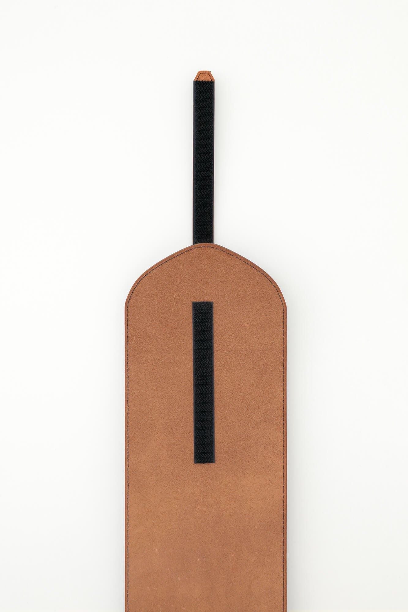 Leather Obi Belt / Dark Navy