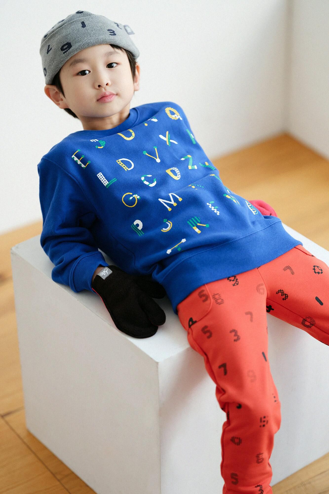 ●三指手套(兒童用)/紅色和黑色