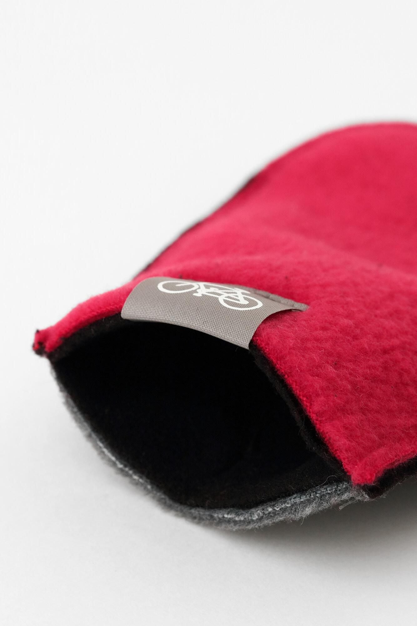 ●三指手套(兒童用)/紅色和黑色