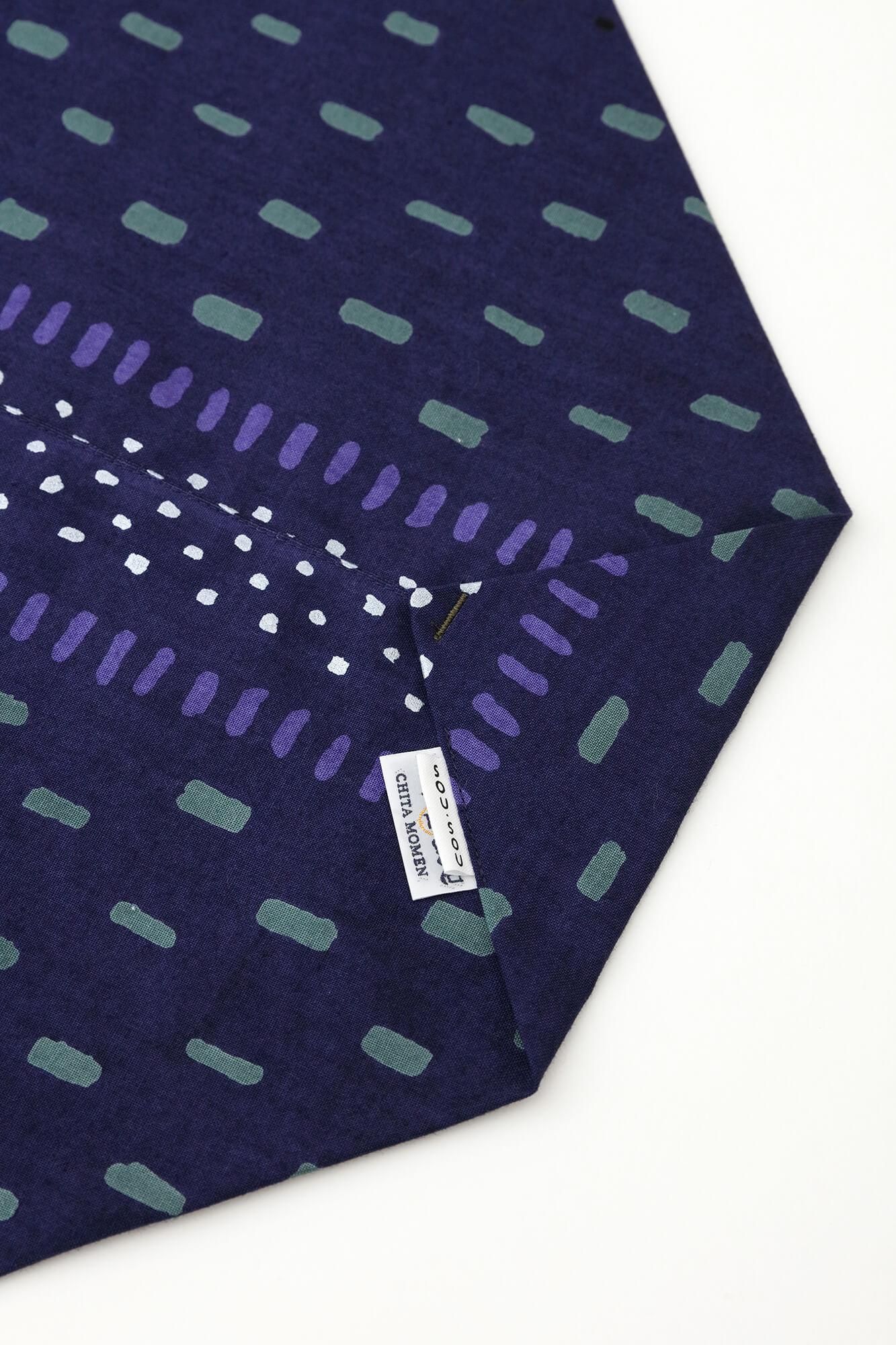 知多木綿 20/20 小巾折 穏(こはばおり おだやか)/霰縞(あられじま)