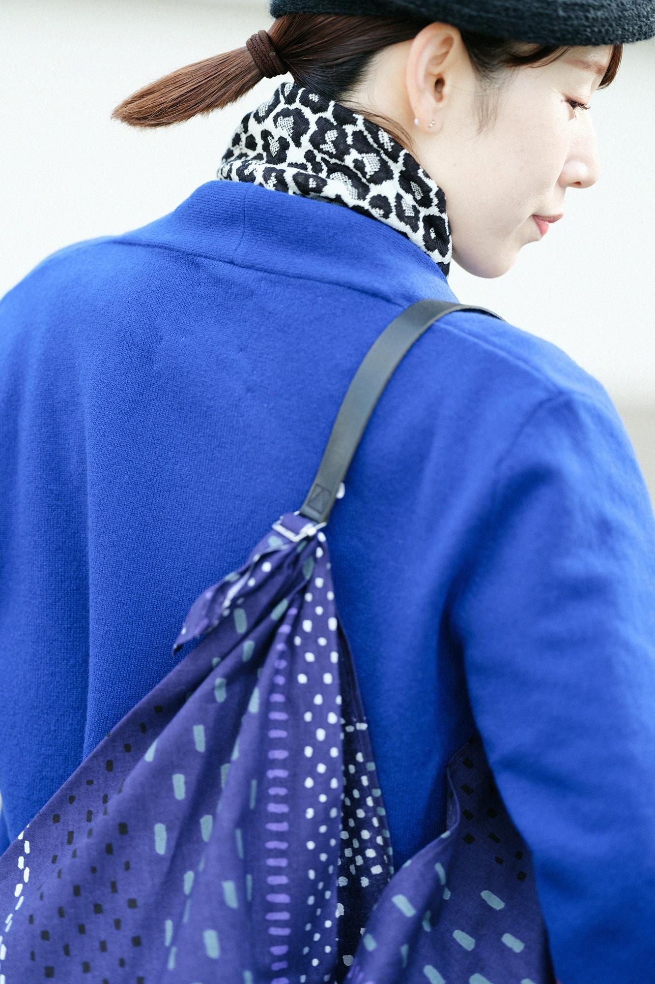 知多木綿 20/20 小巾折 穏(こはばおり おだやか)/霰縞(あられじま)