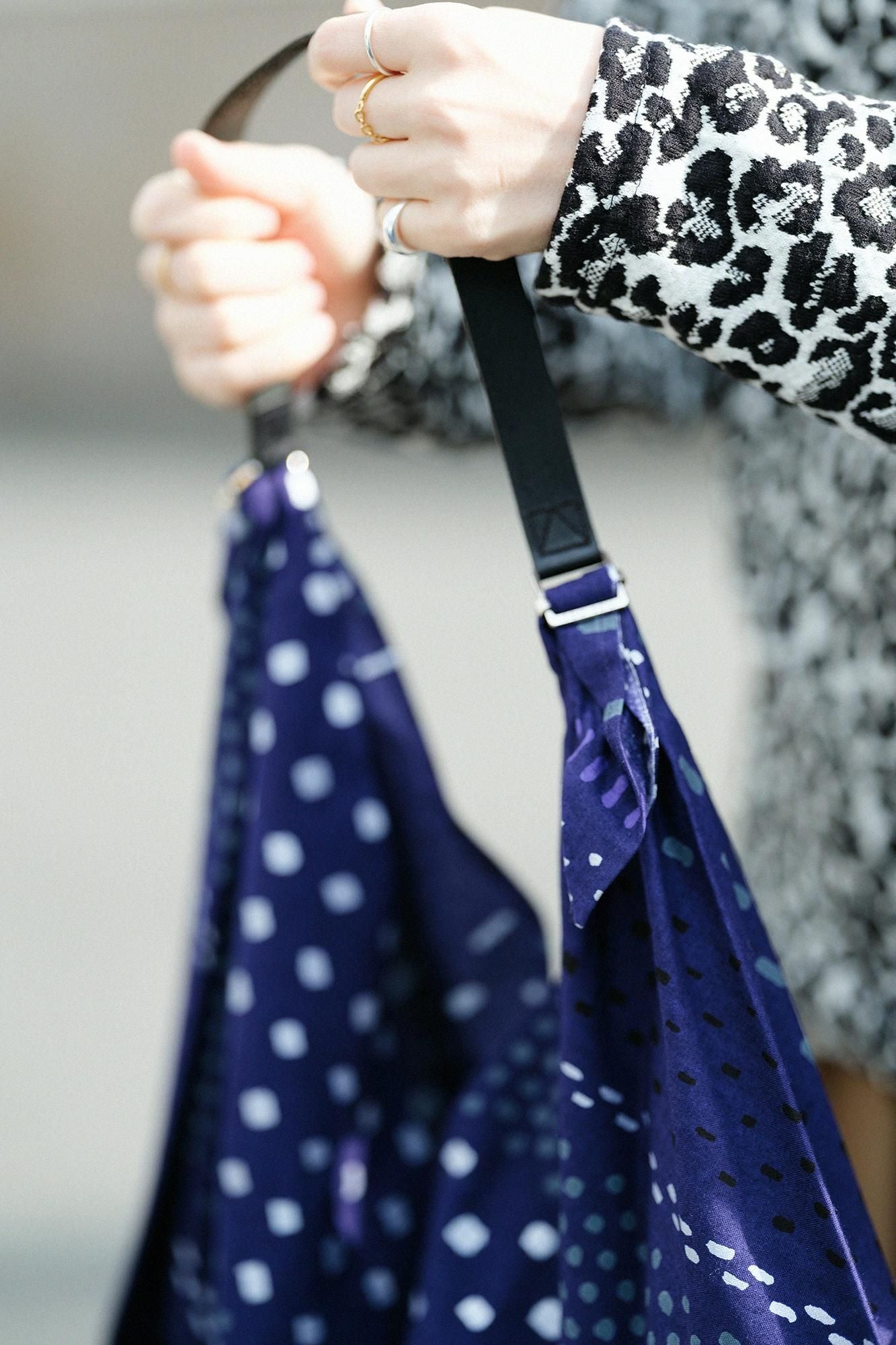 知多木綿 20/20 小巾折 穏(こはばおり おだやか)/霰縞(あられじま)