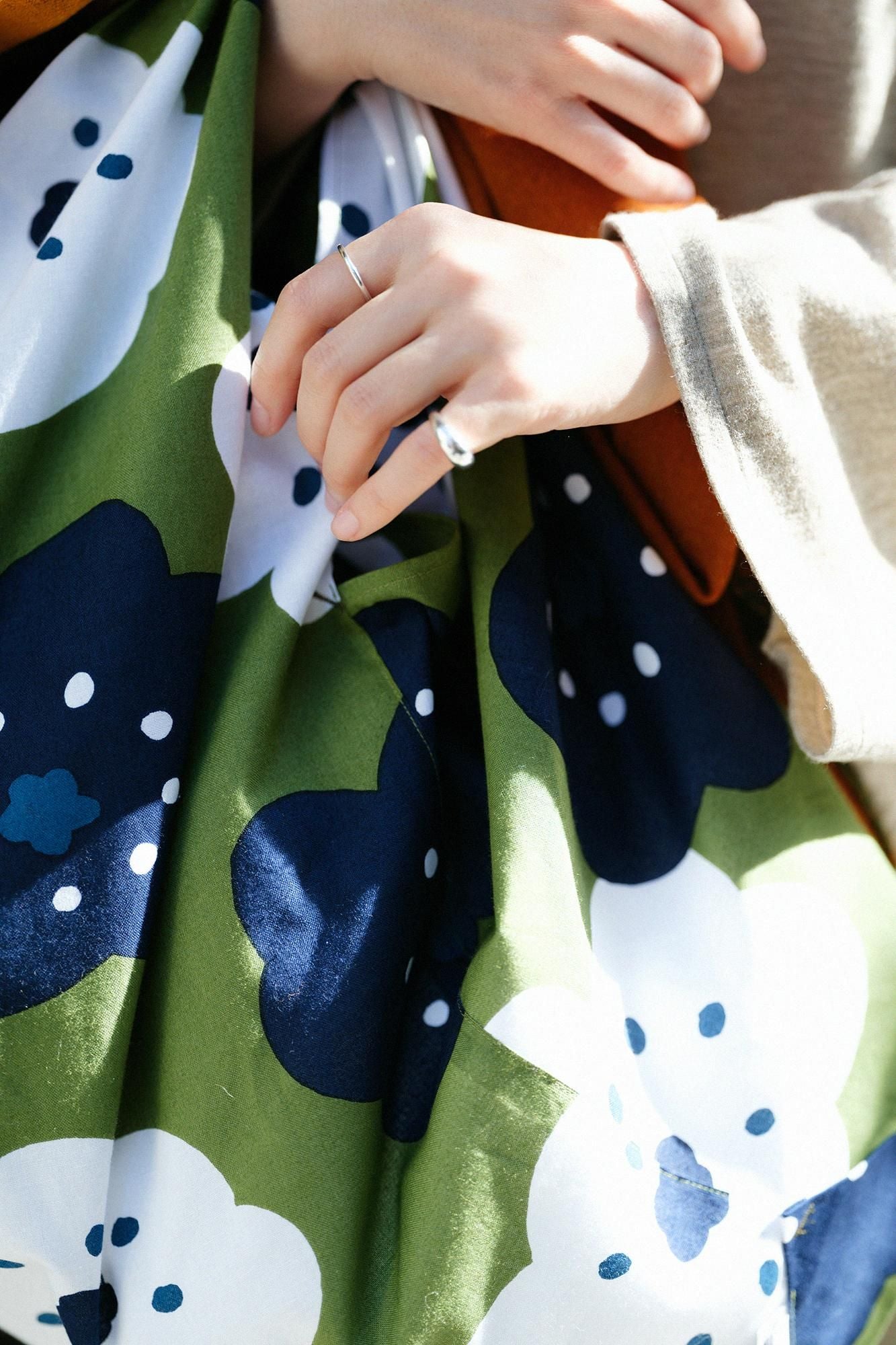 知多木綿 20/20 小巾折 穏(こはばおり おだやか)/ほほえみ