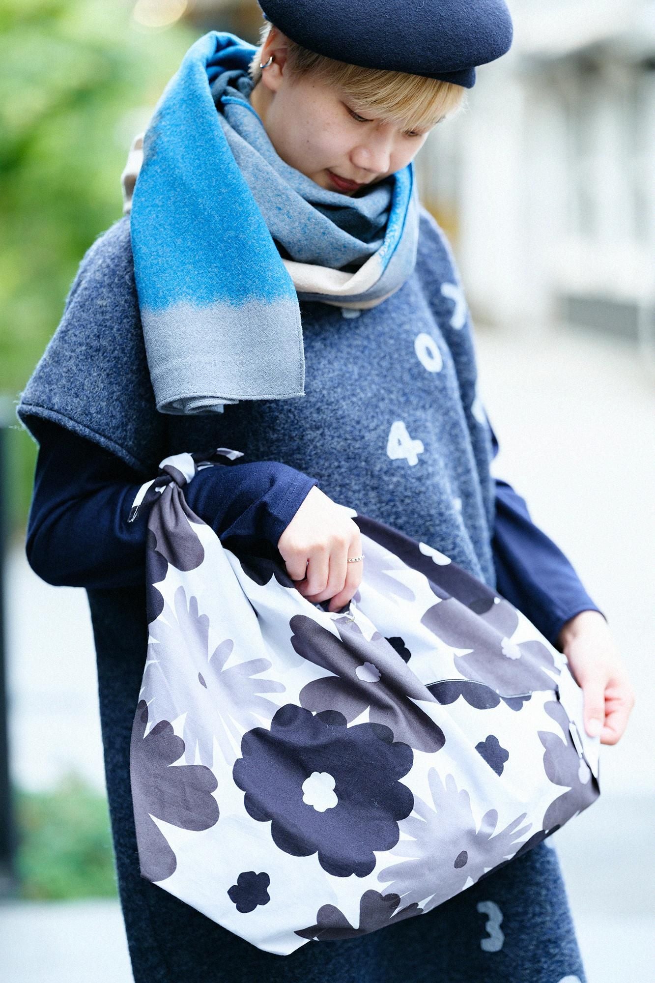 知多木綿 20/20 小巾折 穏(こはばおり おだやか)/おおらかとりどり