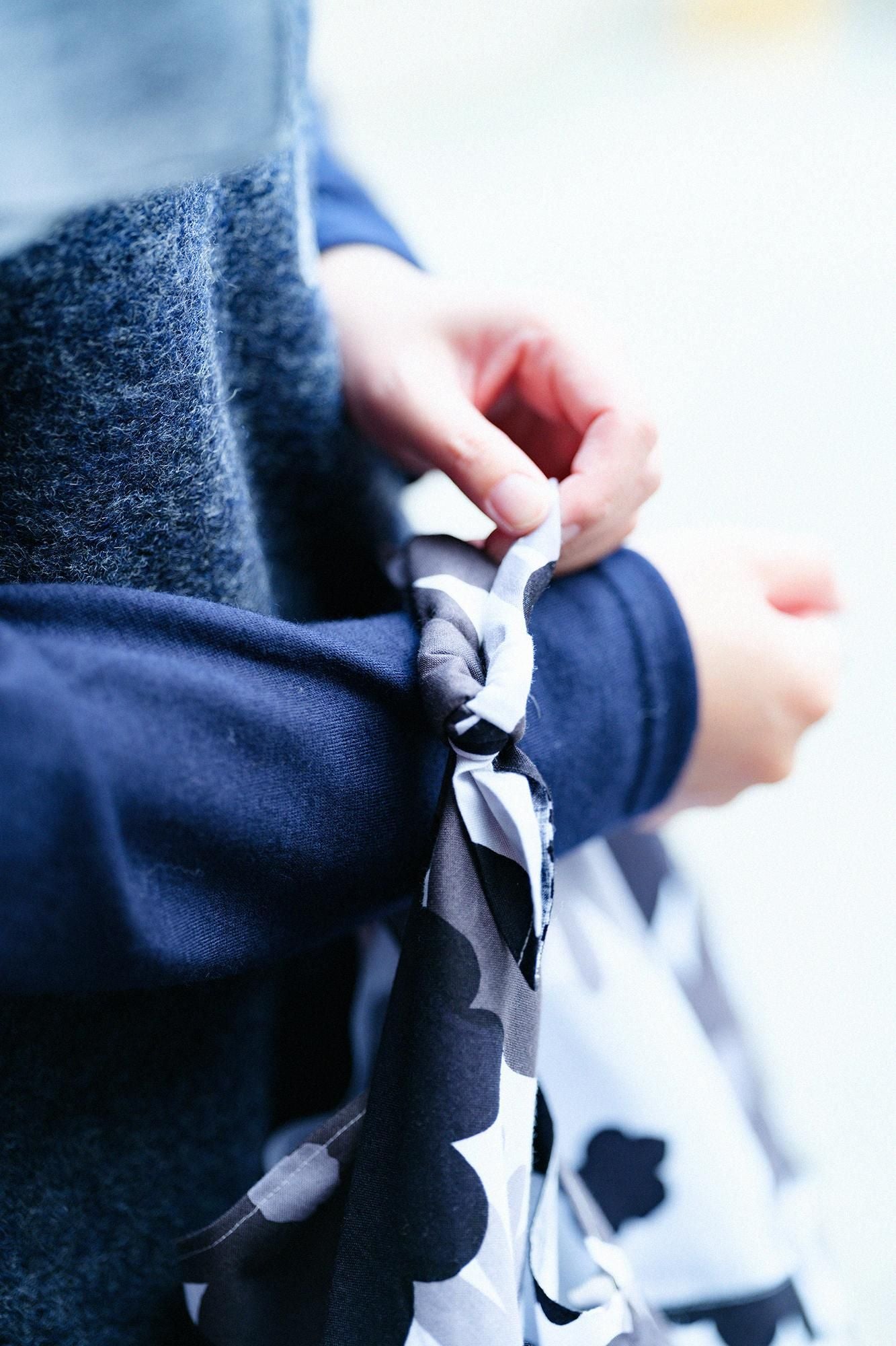 知多木綿 20/20 小巾折 穏(こはばおり おだやか)/おおらかとりどり