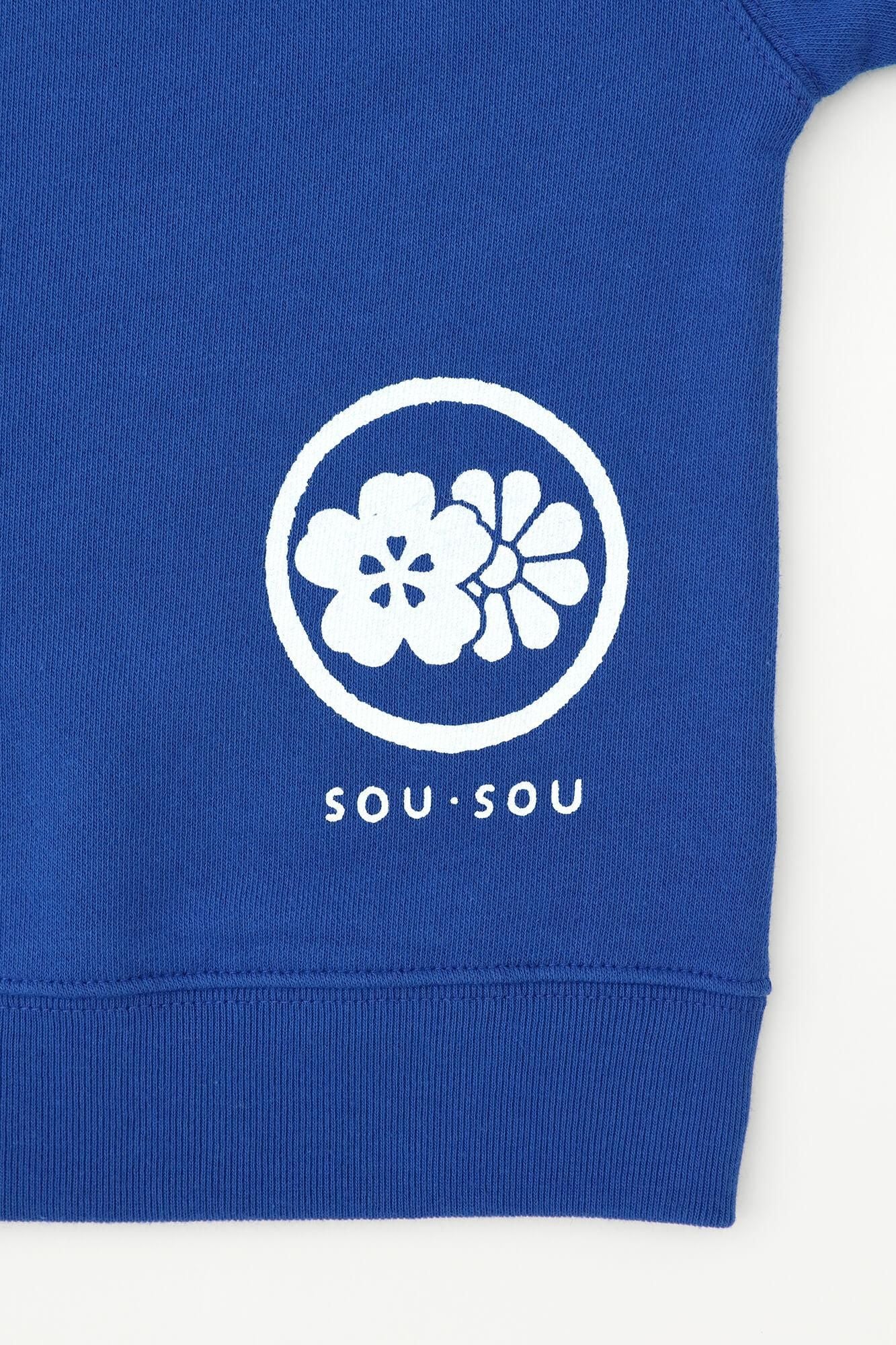 ●YO-U-MO-JI 三色衛衣/藍色