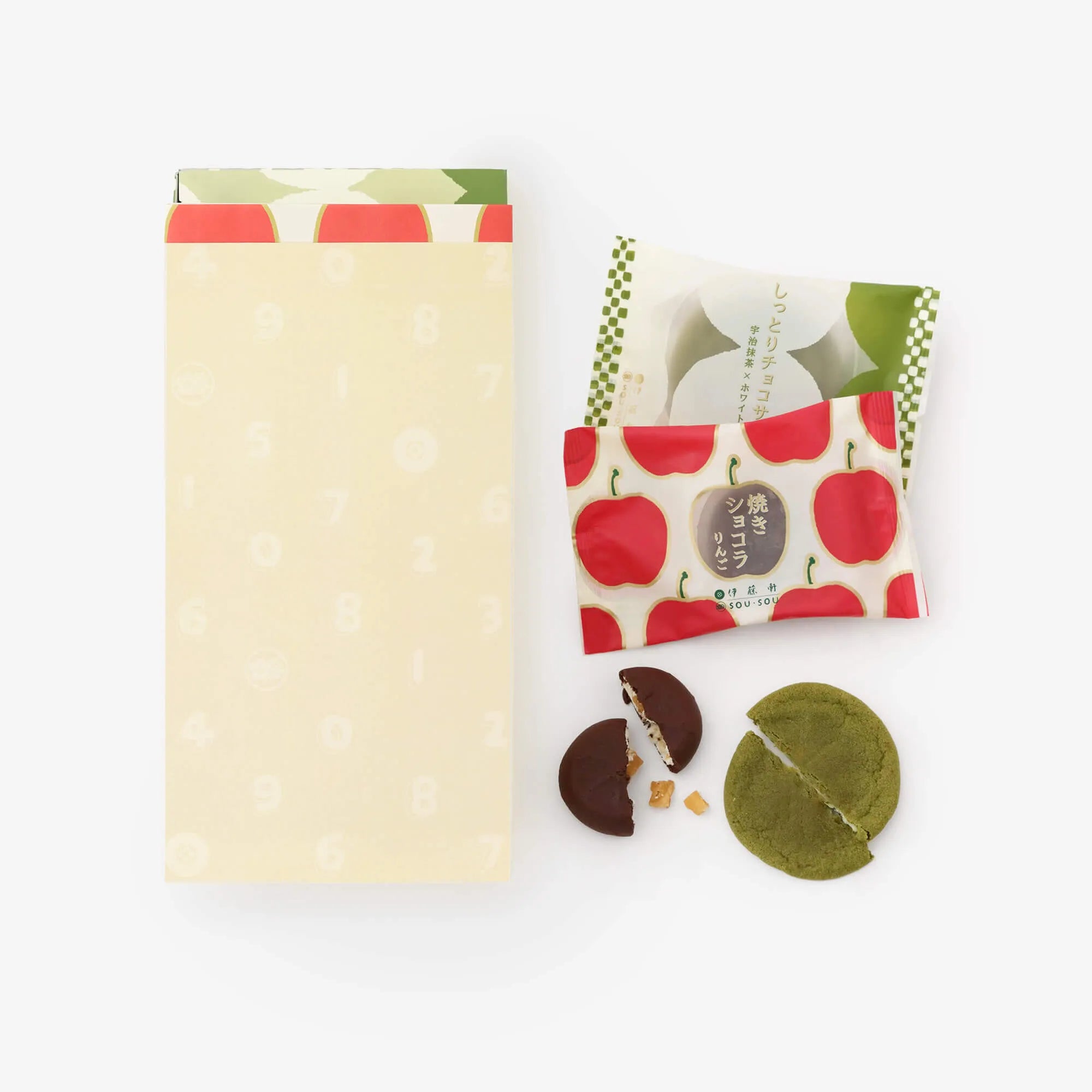 Itoken xSOU・SOU/ 촉촉한 초콜릿 세이블 Uji Matcha x 화이트 초콜릿 (상자에 5 개)