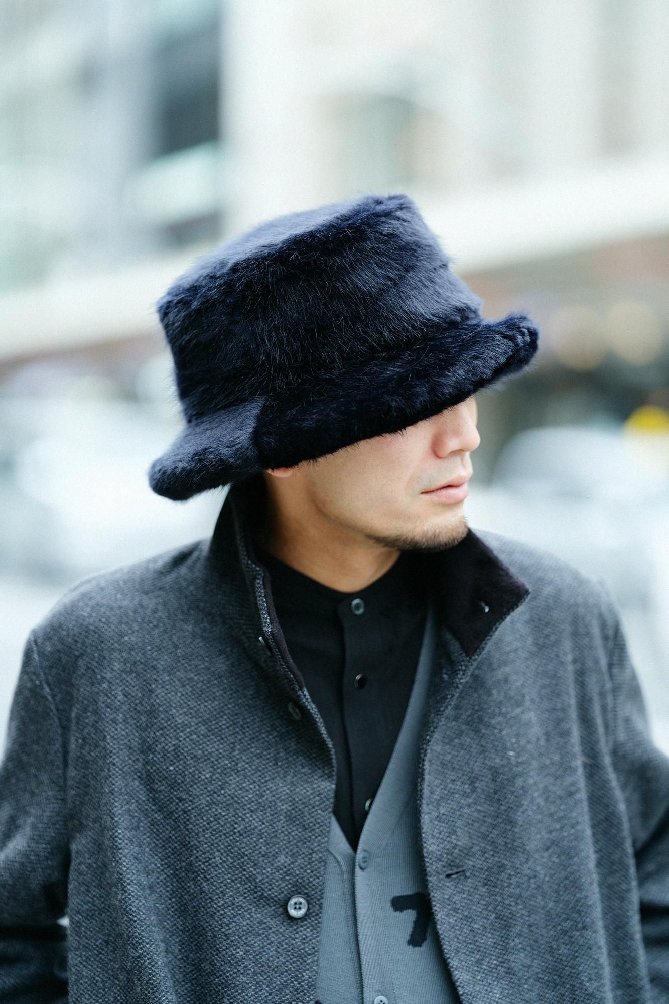 【預購】尾州緹花 斜紋織 立領短外套/墨色×SO-SU-U十數(※預計於12月9日左右發貨)