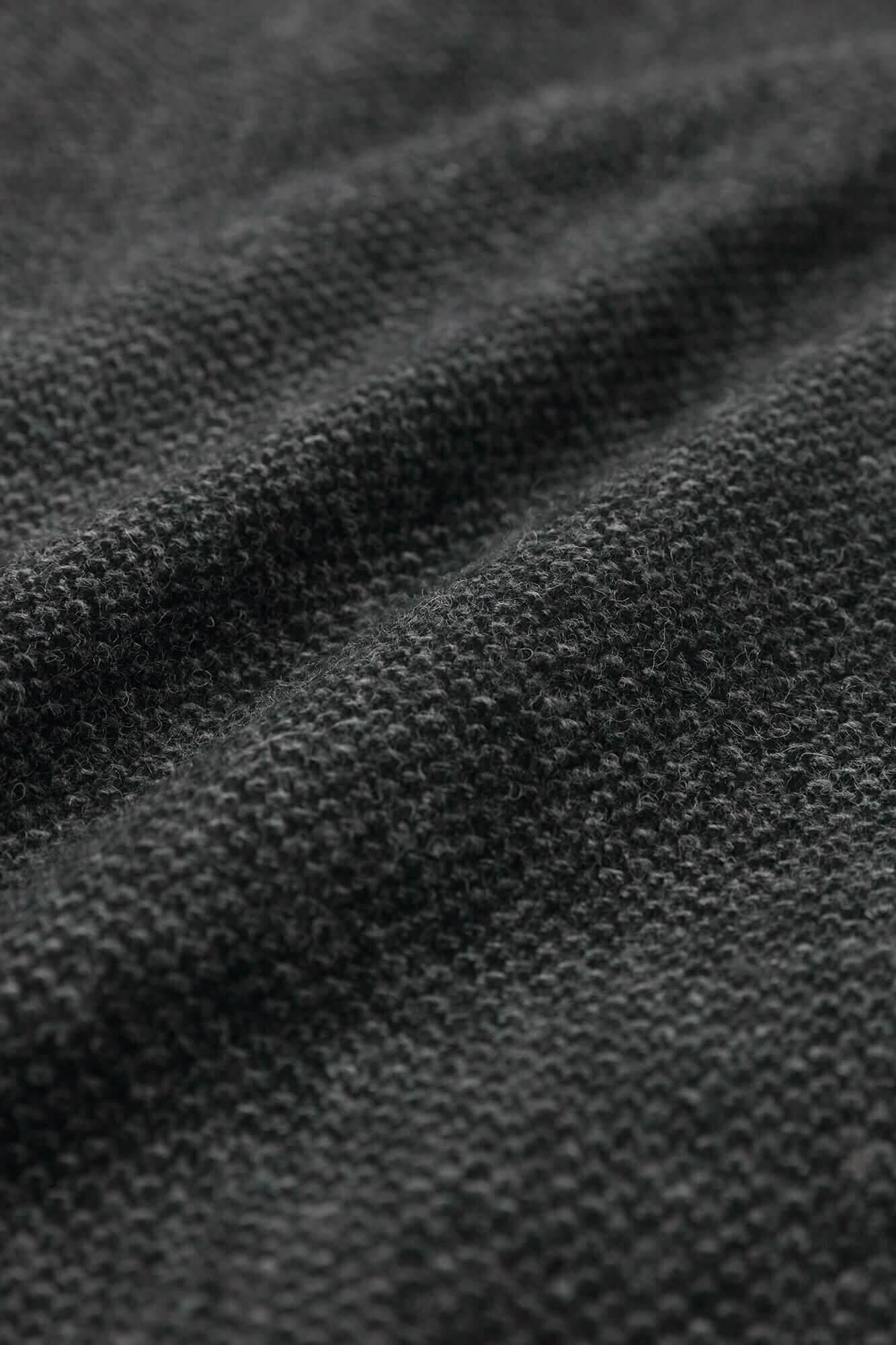 【預購】尾州緹花 斜紋織 立領短外套/墨色×SO-SU-U十數(※預計於12月9日左右發貨)