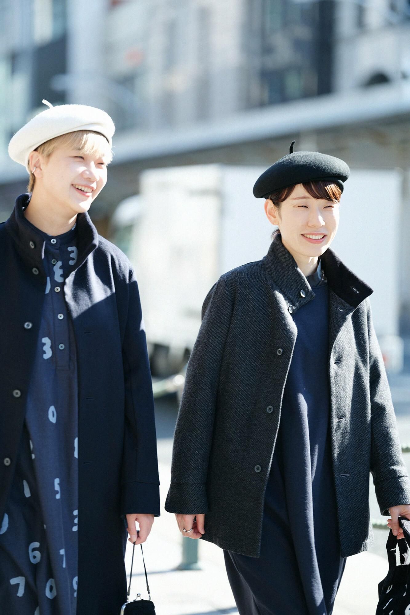 【預購】尾州緹花 斜紋織 立領短外套/墨色×SO-SU-U十數(※預計於12月9日左右發貨)