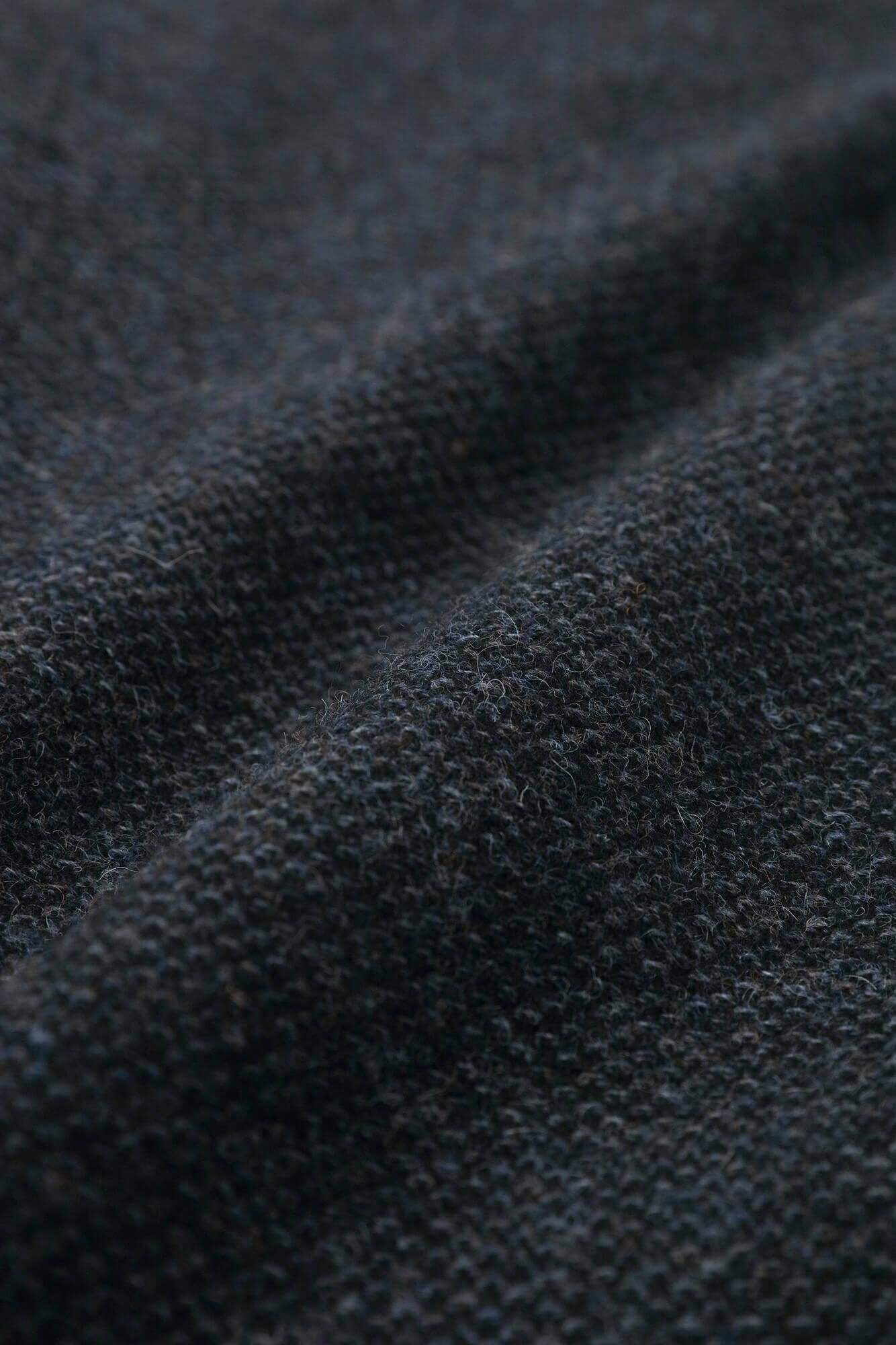 【預購】【net限定】尾州緹花 斜紋織 立領短外套/青墨色×拍子木(※預計於12月9日左右發貨)