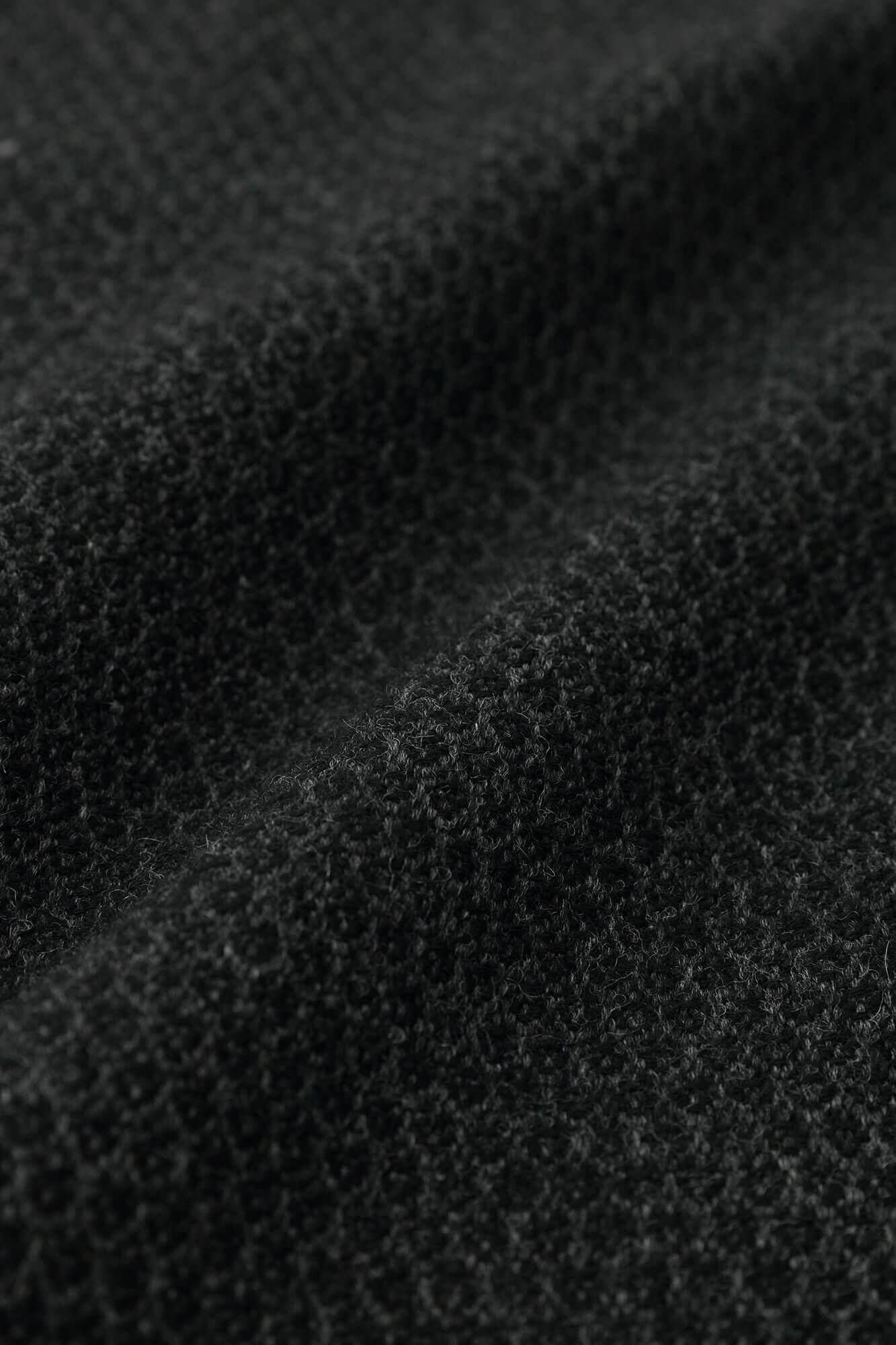 【Online】Woolen Yarn Dobby Weave Stand CollarBModern.Gourmet coat/Ink black (cornerminds old time withro)×SO-SU-U