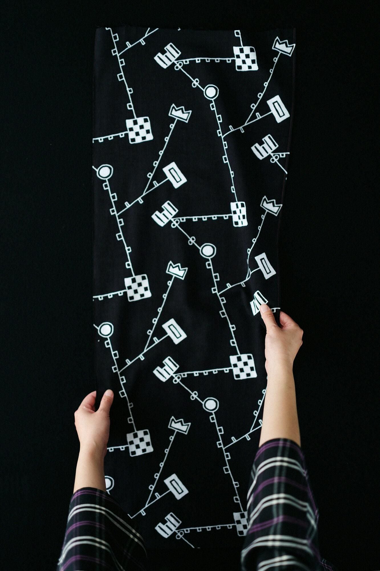 ISE Cotton Textile Tenugui / Kara Grass Play