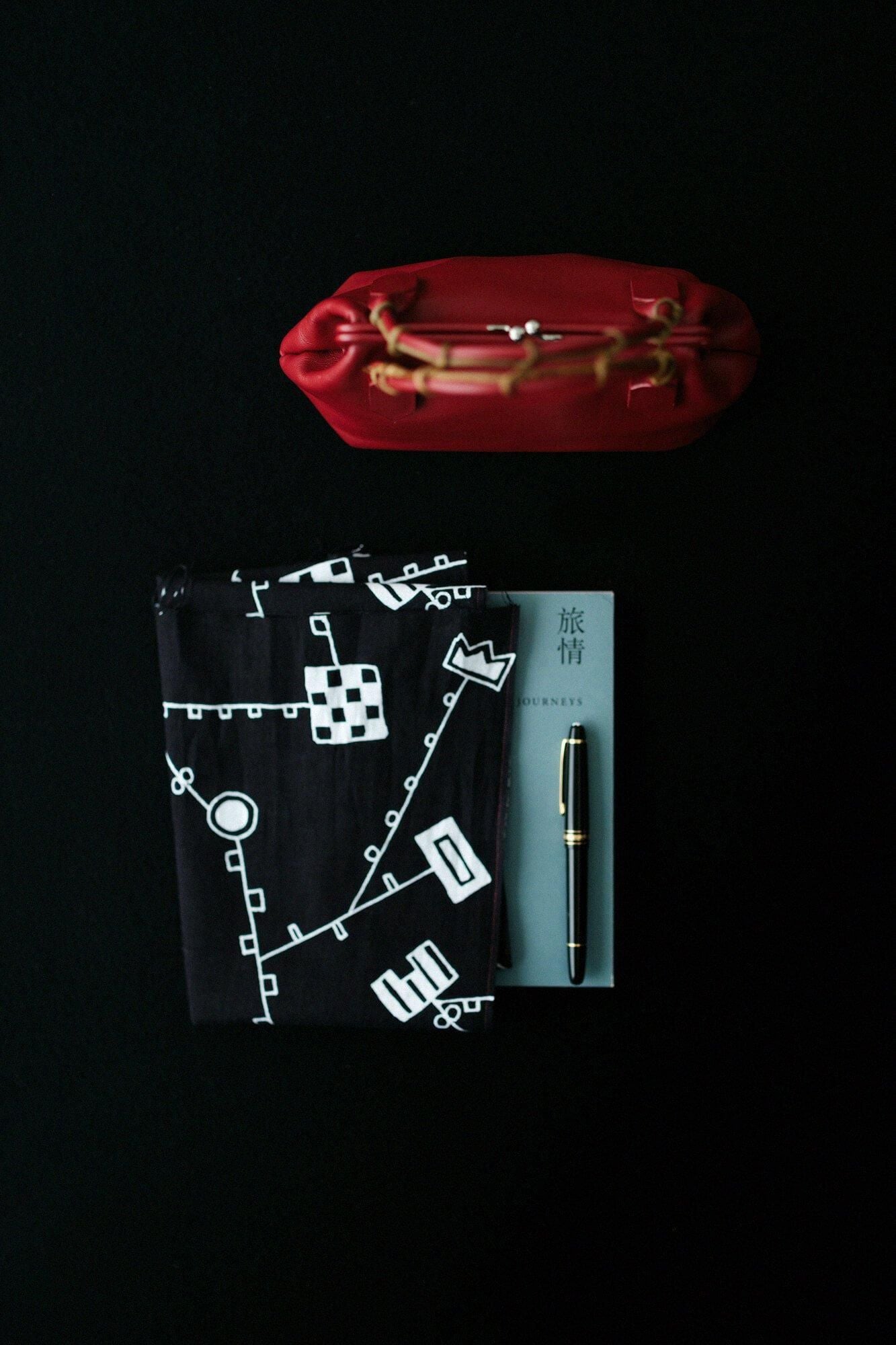 ISE Cotton Textile Tenugui / Kara Grass Play