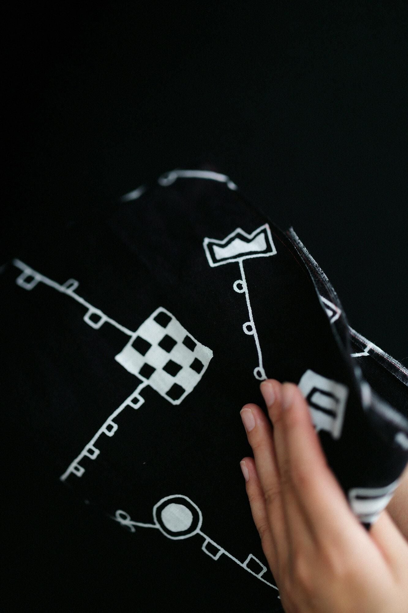 ISE Cotton Textile Tenugui / Kara Grass Play