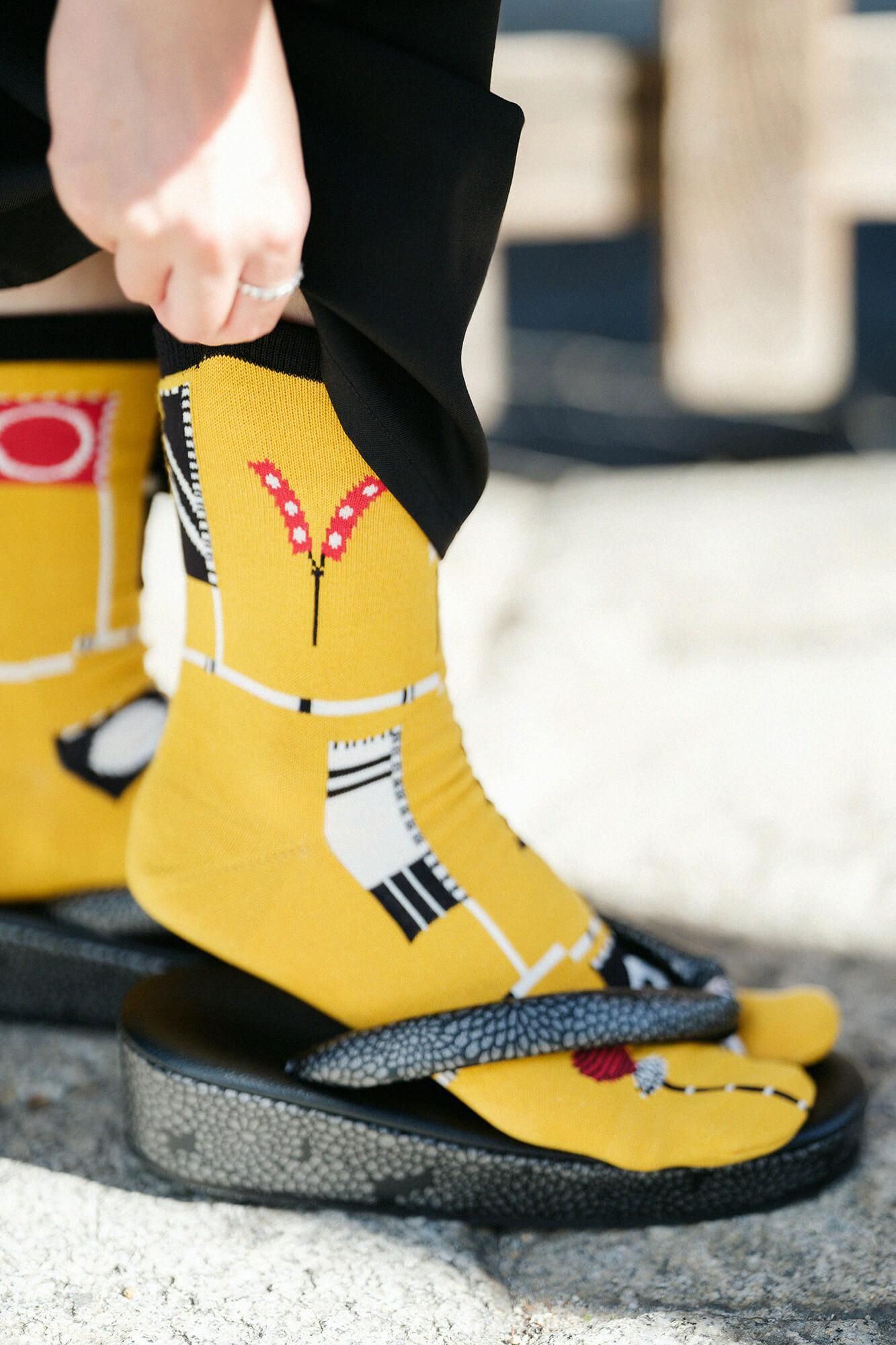 Tabi Socks (Mid-calf)/Shosho Seiki Zu / Designs of Banners and Standards of Various Generals【Men・Women】