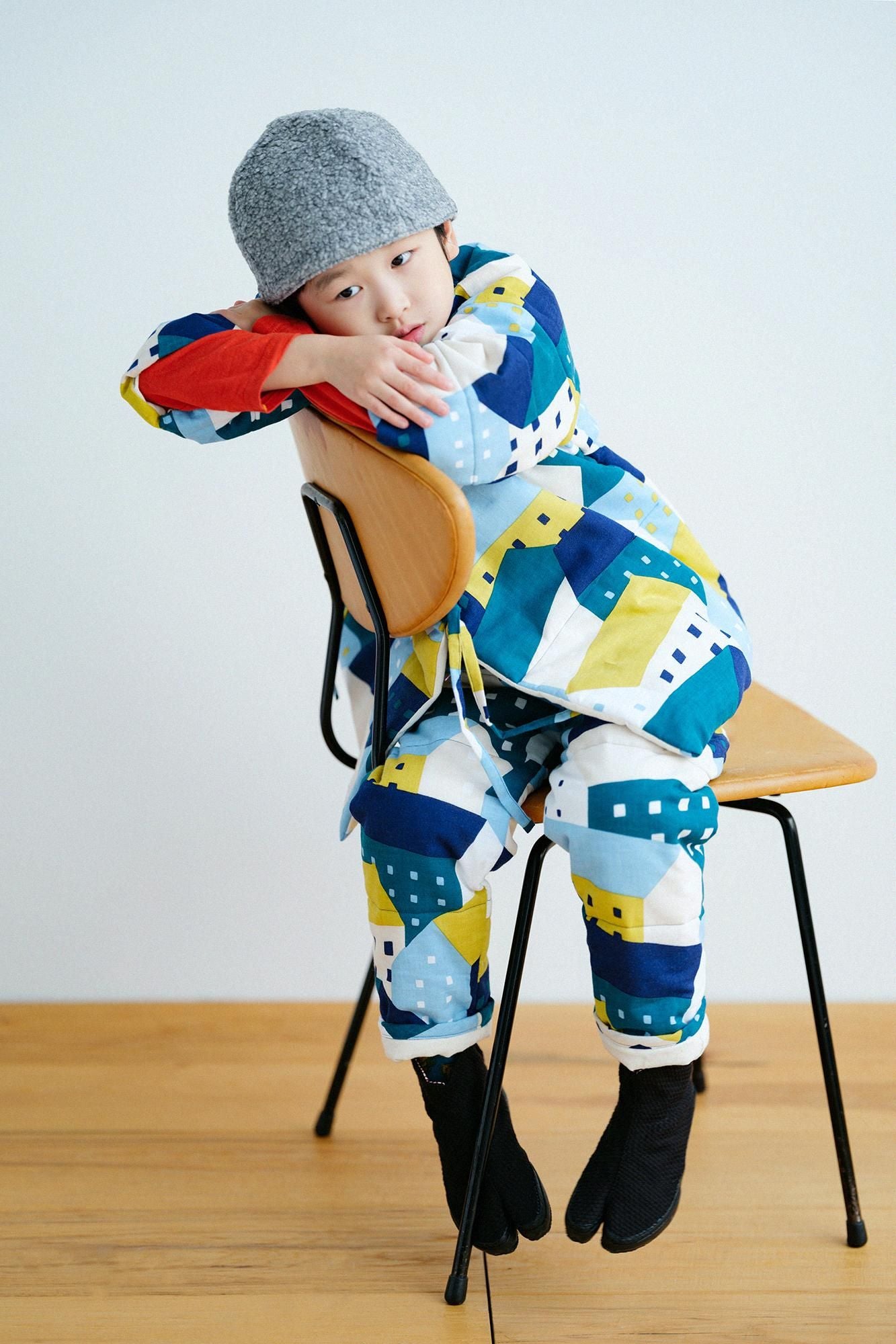 ●Isemomen Cotton Padded Samue Top for Kids/Northern Countries Moonlight