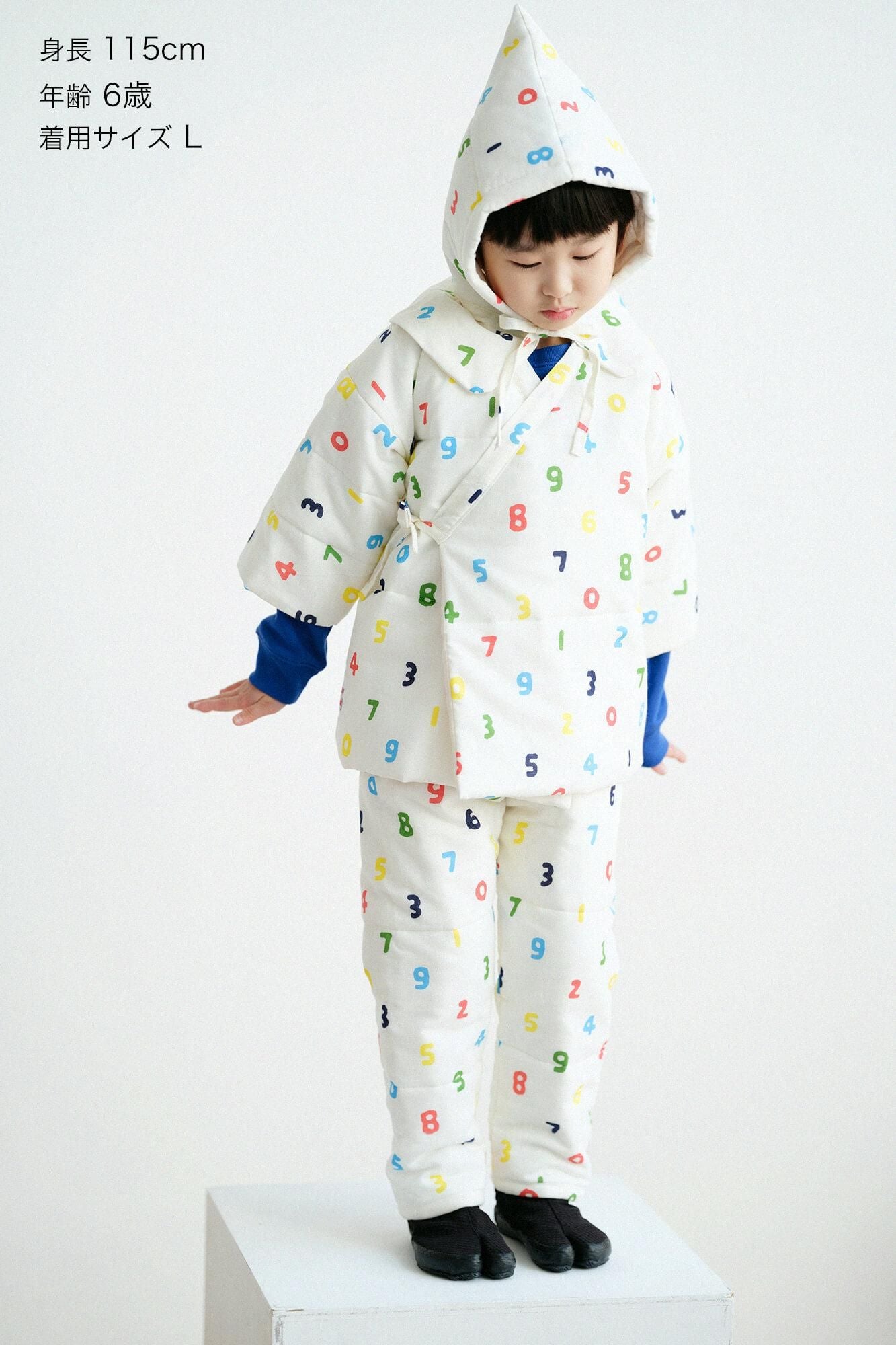 ●伊勢木棉夾棉 兒童作務衣 下/SO-SU-U十數 五色