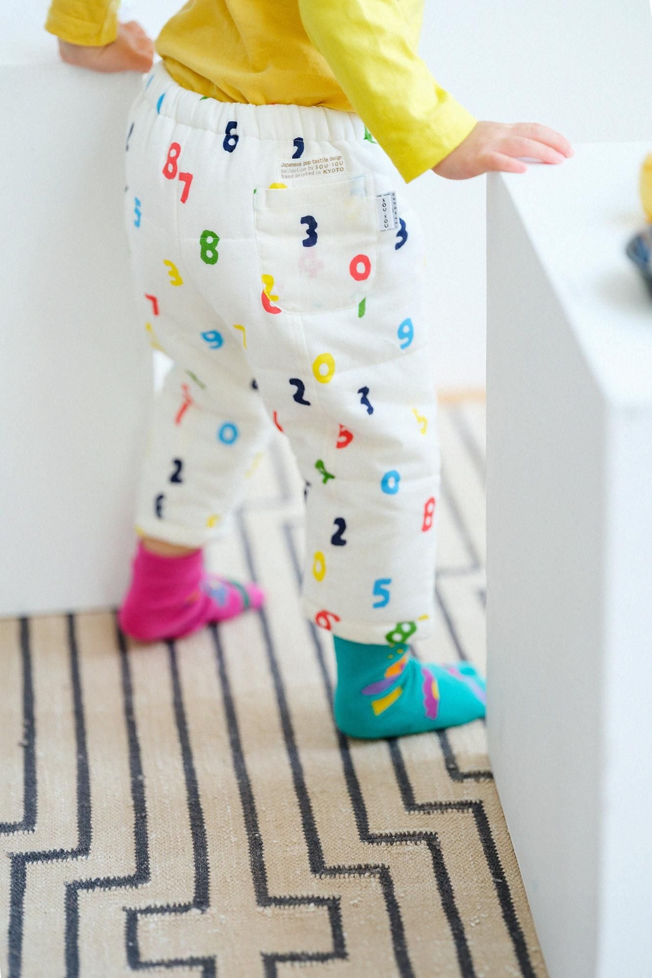 ●伊勢木棉夾棉 兒童作務衣 下/SO-SU-U十數 五色