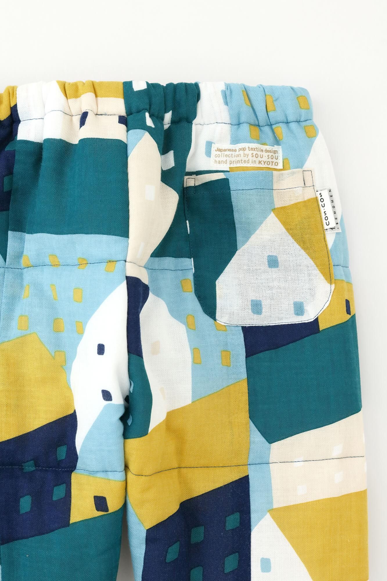 ●伊勢木棉 夾棉 兒童作務衣 下/北之國 月明