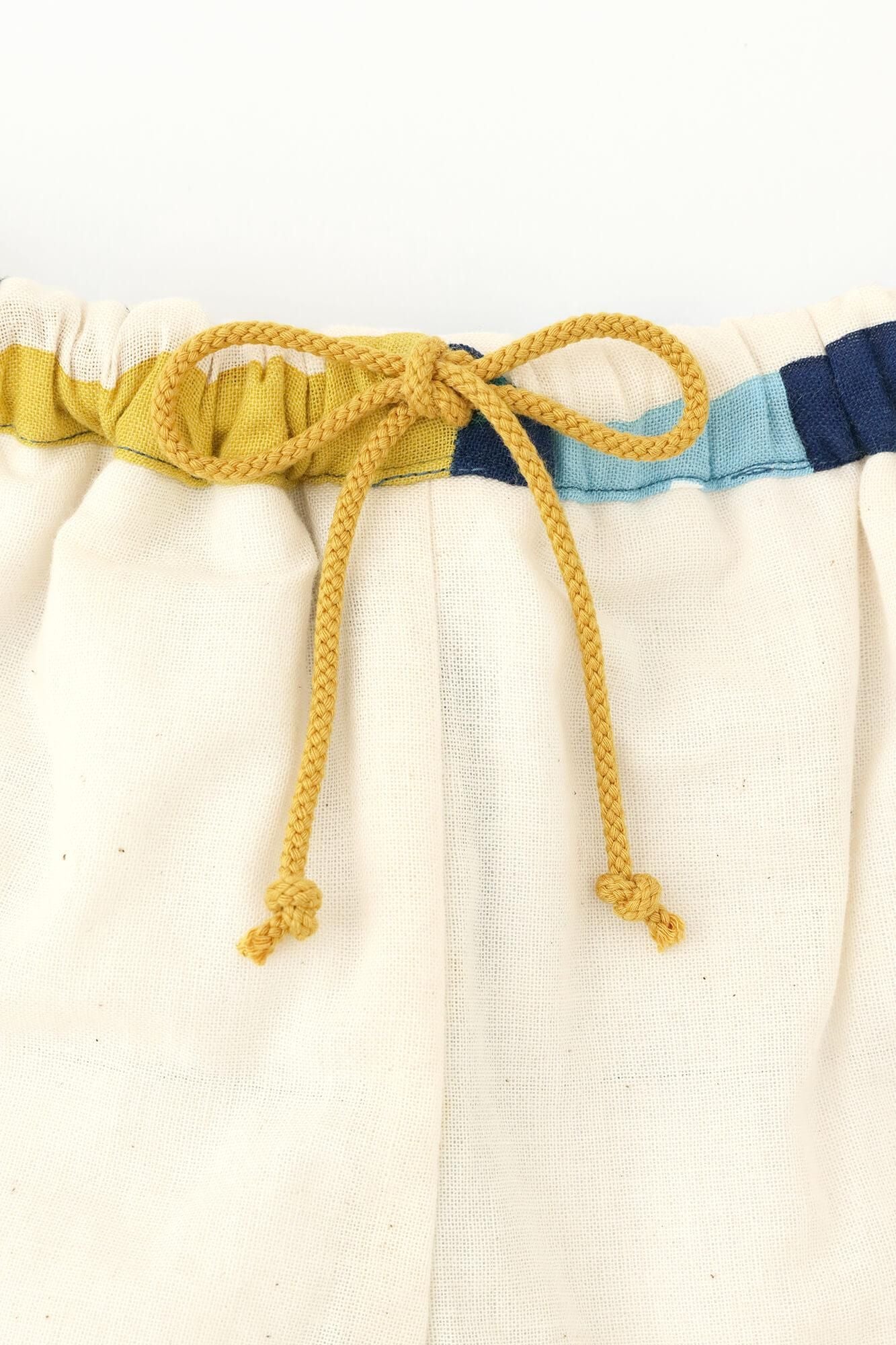 ●伊勢木棉 夾棉 兒童作務衣 下/北之國 月明