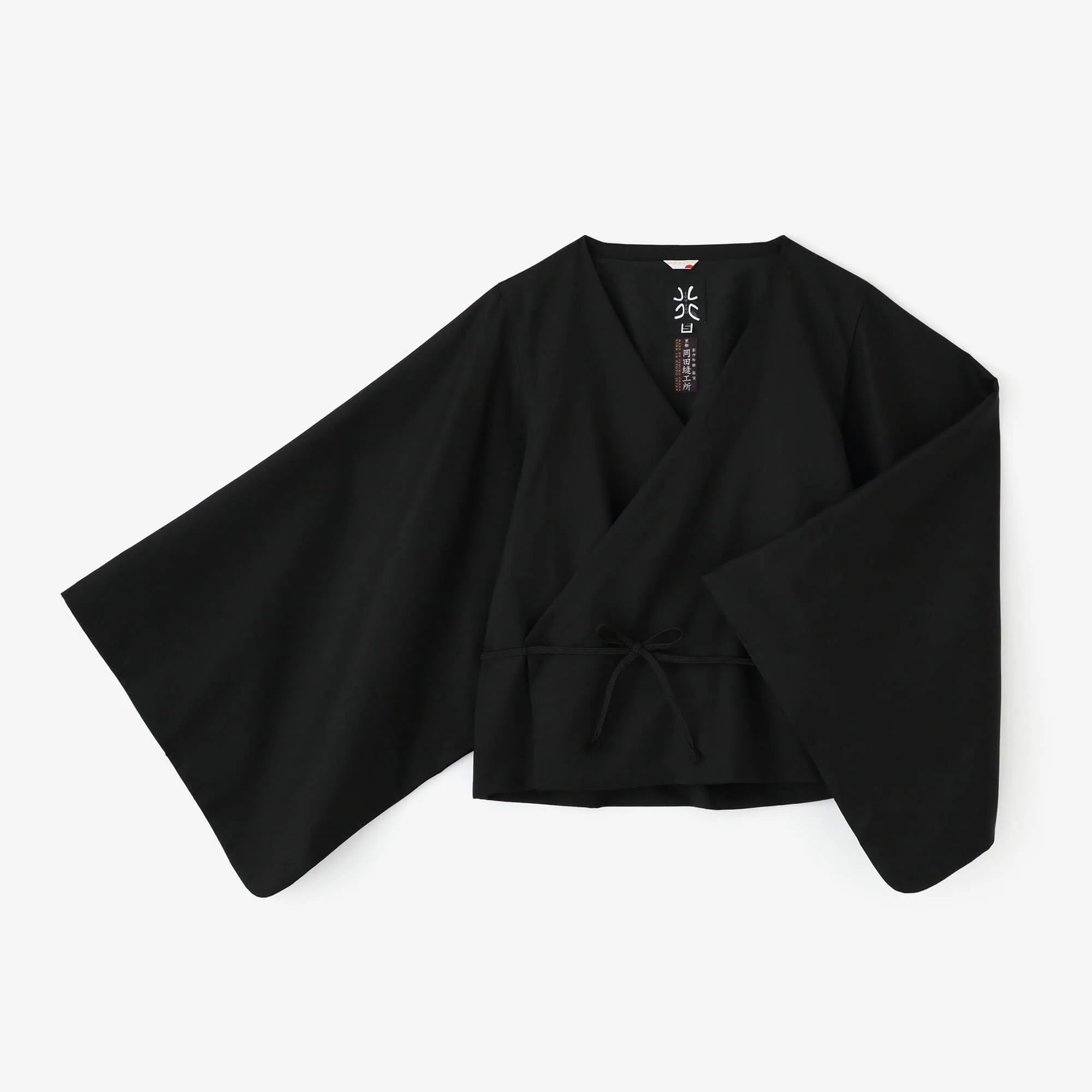 42双 梳毛(そもう) 小袖寛衣(こそでかんい) 袷(あわせ)/濡羽色(ぬればいろ)