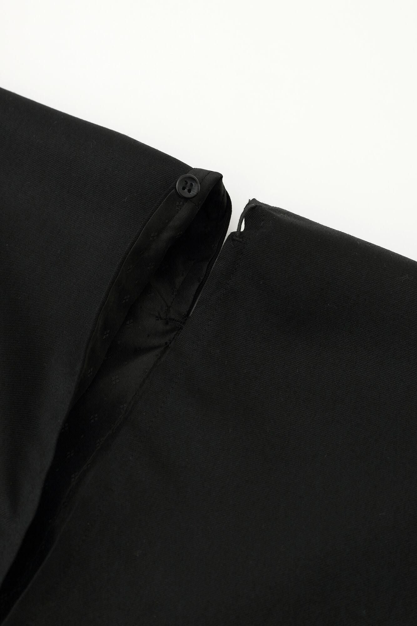 42双 梳毛(そもう) 風靡羽織(ふうびばおり) 透かし宮中袖(きゅうちゅうそで) 袷(あわせ)/濡羽色(ぬればいろ)