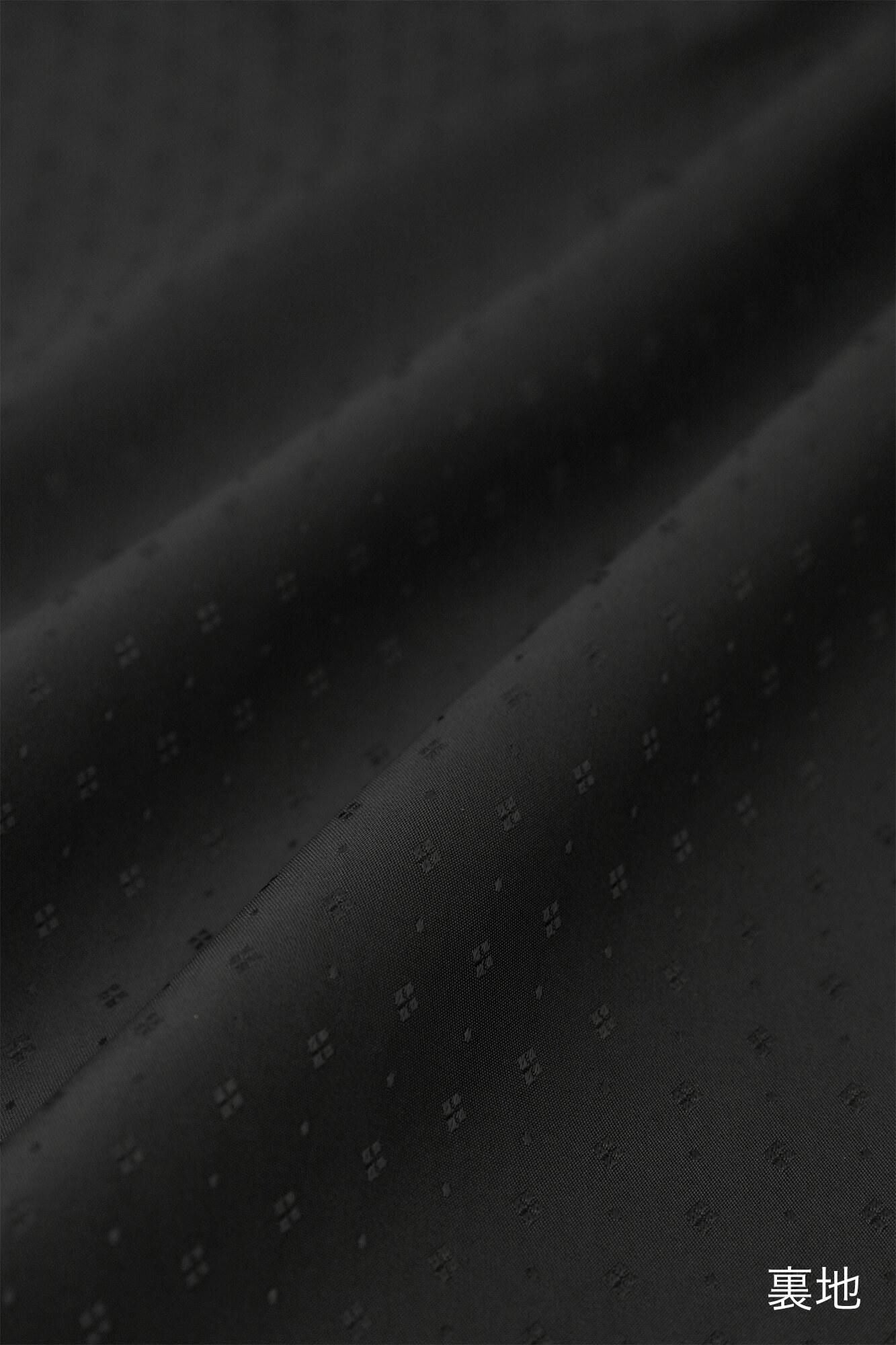 42双 梳毛(そもう) 風靡羽織(ふうびばおり) 透かし宮中袖(きゅうちゅうそで) 袷(あわせ)/濡羽色(ぬればいろ)